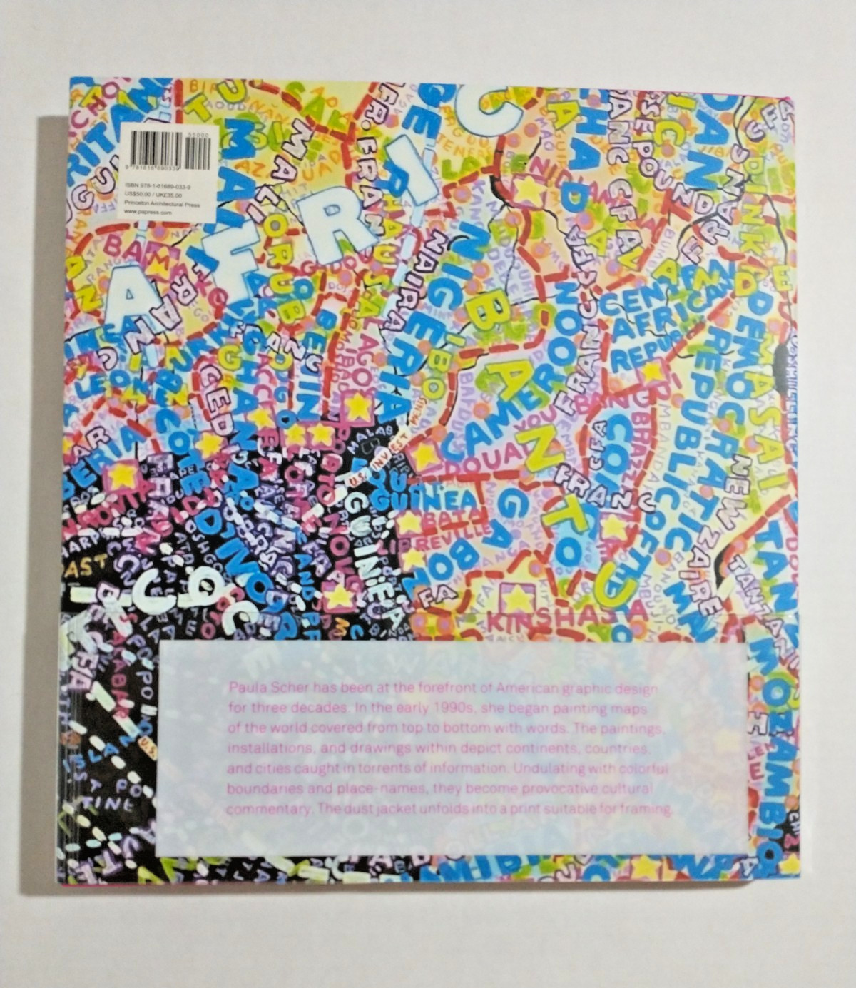 MAPS by Paula Scher – Oversized Hardcover – Coffee Table Graphic Art Design Book