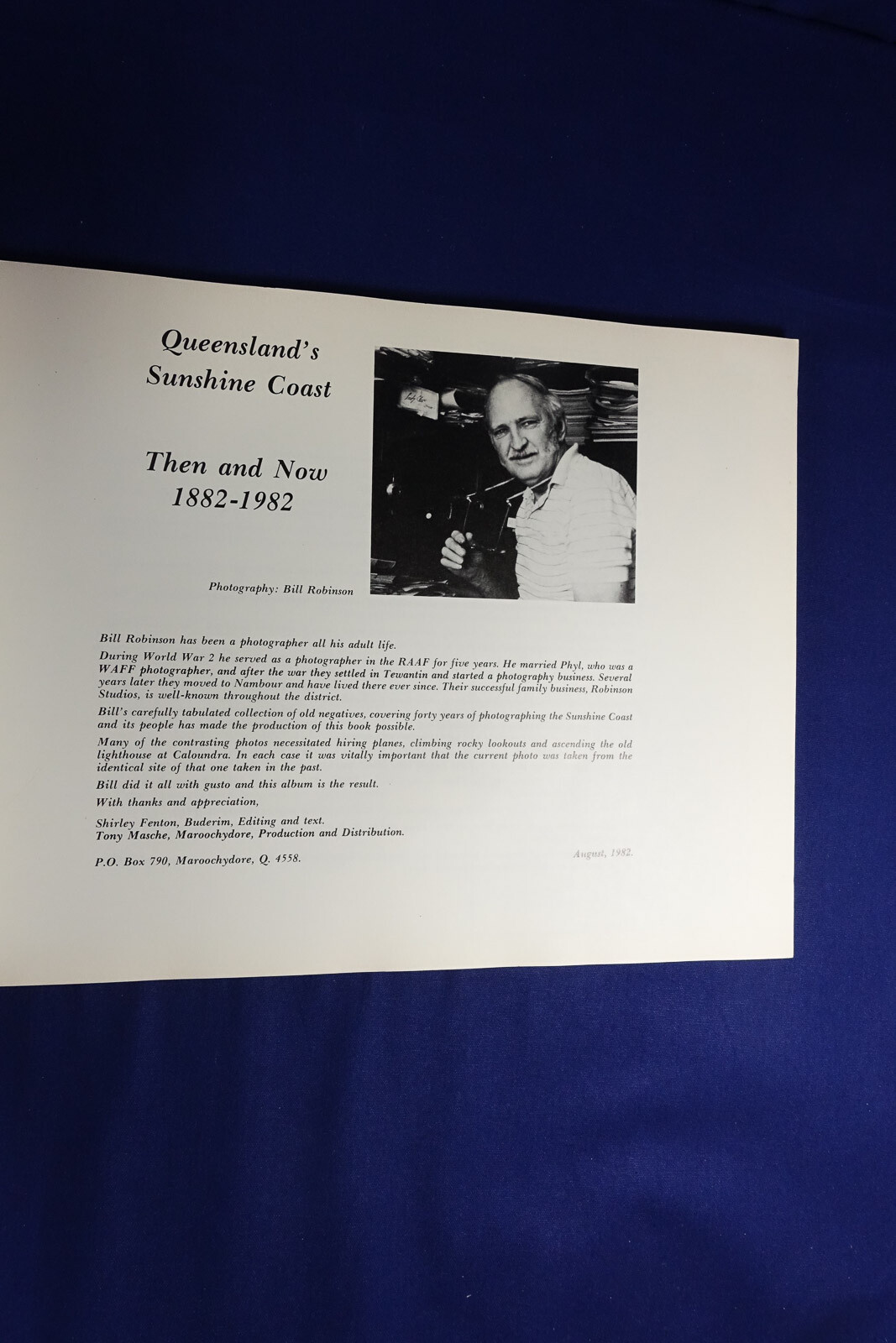 QUEENSLAND »S SUNSHINE COAST Shirley Fenton 1880s – 1980s PHOTOS PHOTOGRAPHY Book