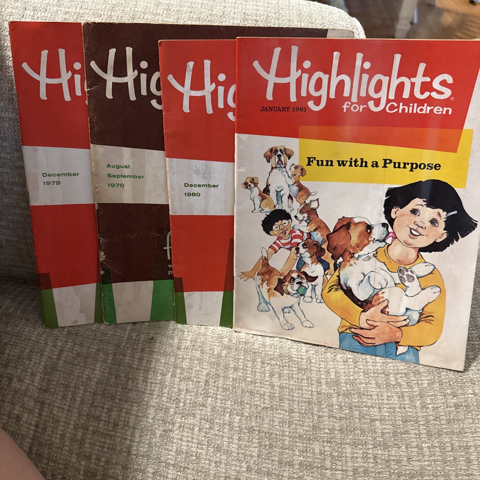 Highlights For Children 4 Vintage 70&rsquo;s-80&rsquo;s Activity Books Good Condition