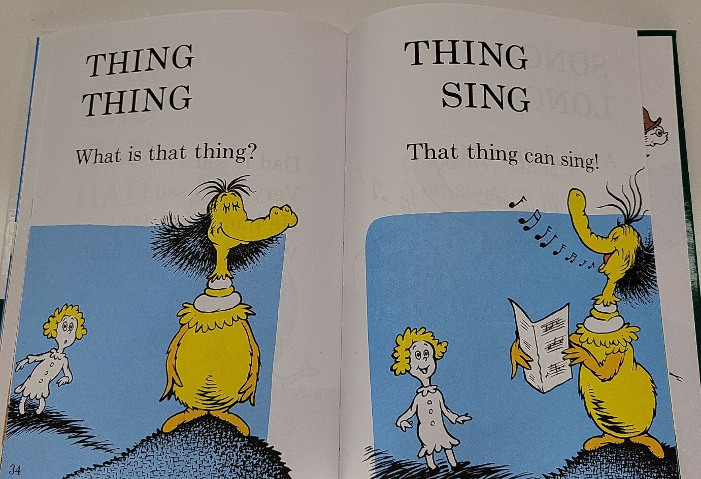 Hop On Pop Hardback Dr. Seuss EXCELLENT 7&Prime;x 9&Prime; Beginner Books Simplest Use