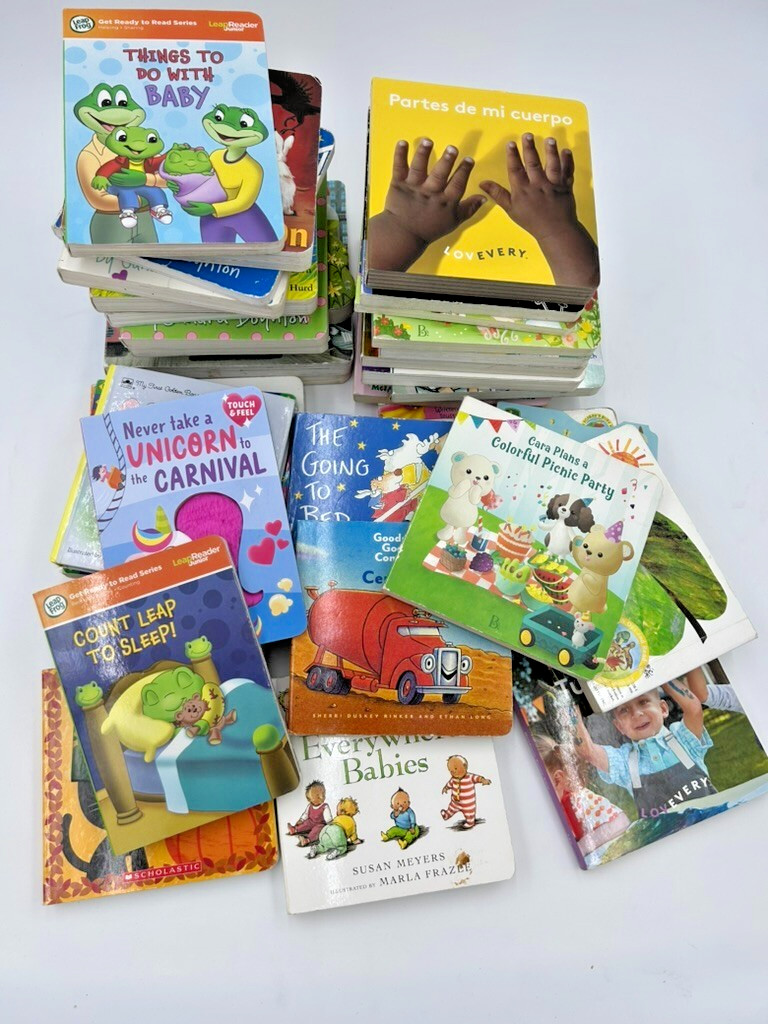Lot of 100 – Board Books for Children&rsquo;s/ Toddler Babies/Preschool/Daycare
