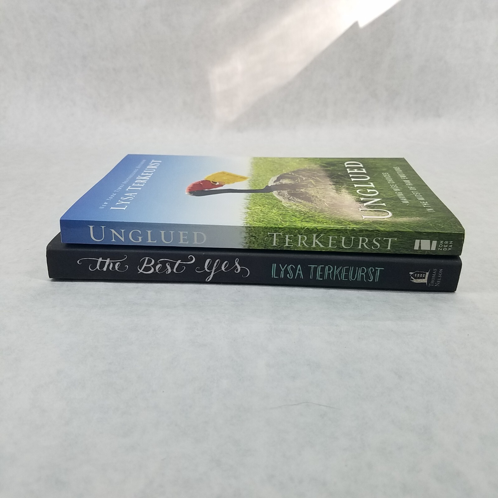 Lysa TerKeurst Lot of 2 Softcovers – Unglued & The Best Yes – LIKE NEW!