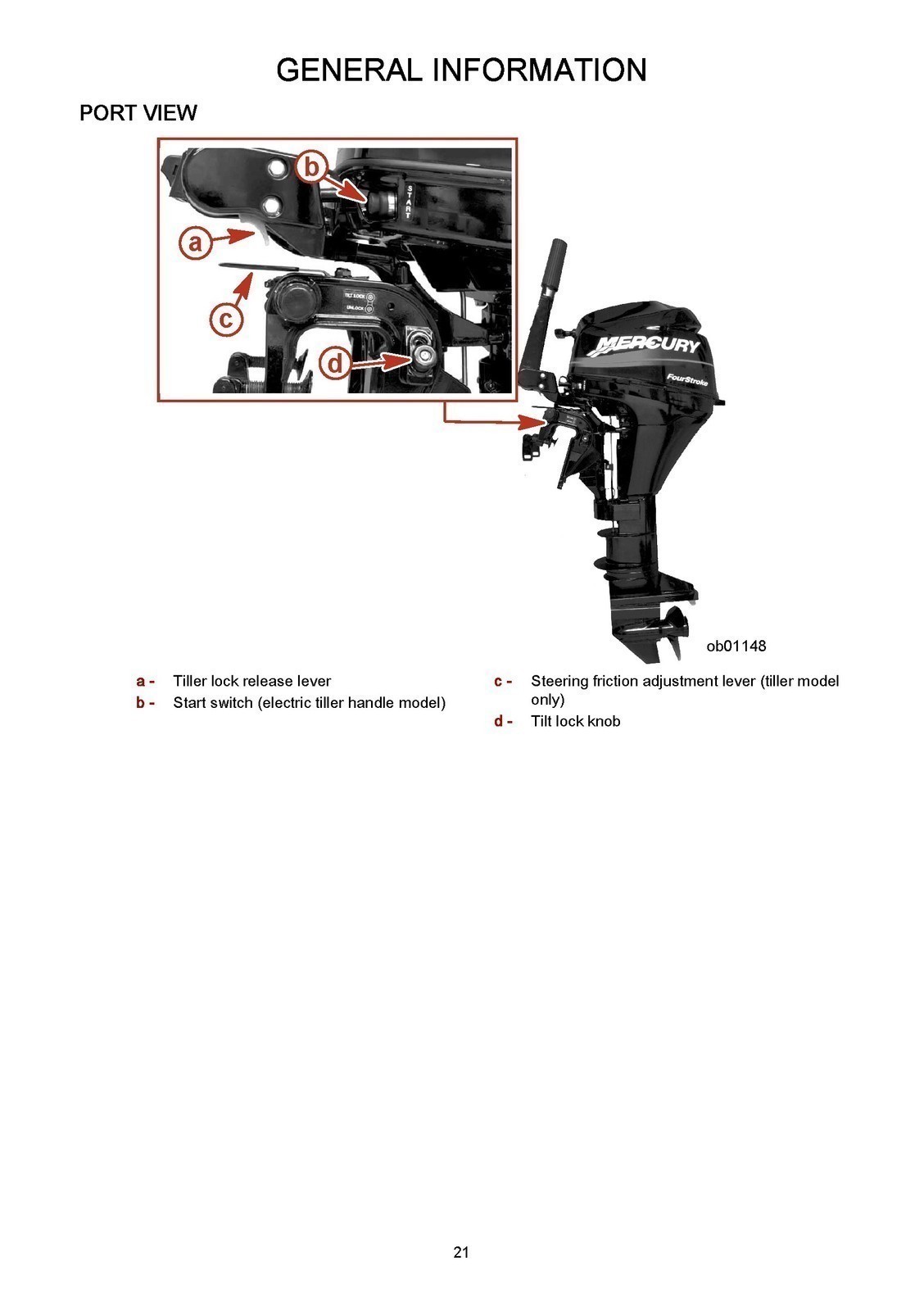 MERCURY 8/ 9.9 & 9.9 Bigfoot 4-Stroke Operation Manual BINDER – FRONT & BACK