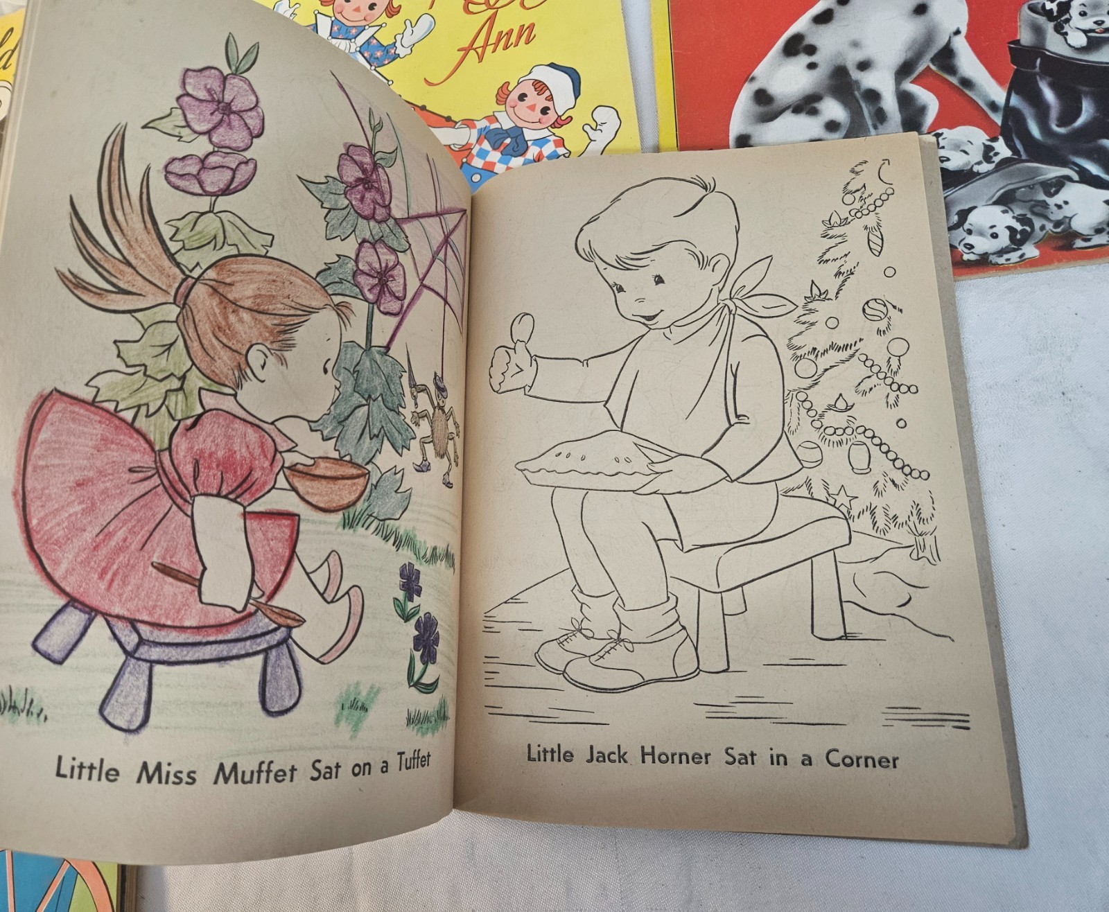 Lot of 10 Vintage USED Children&rsquo;s Coloring Books 1950&rsquo;s-60s Era in Nice Shape