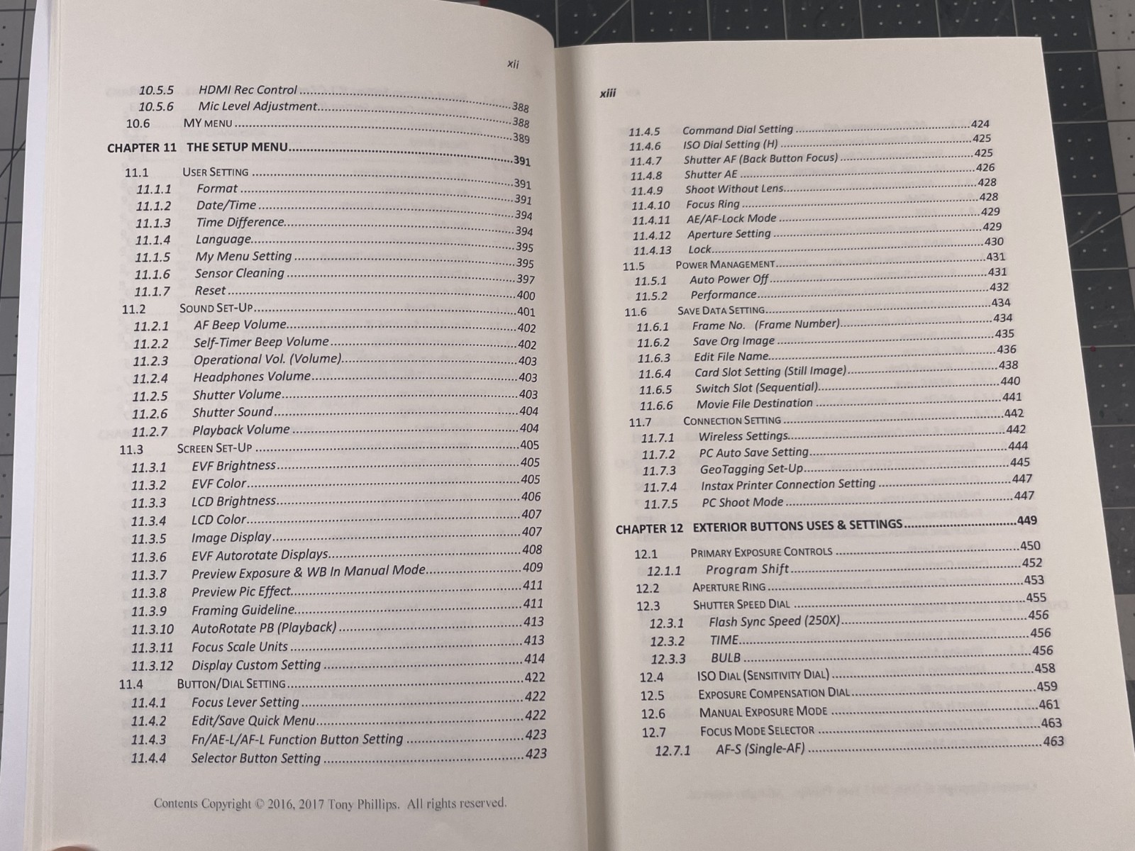 The Complete Guide to Fujifilm&rsquo;s X-T2 Tony Phillips Version 1.2 Book