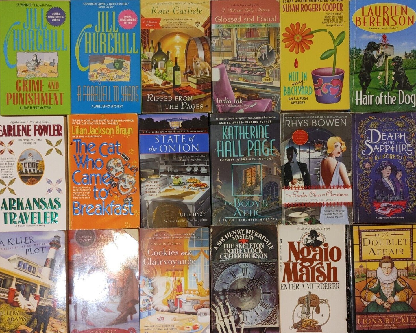RANDOM MIX Lot of 10 COZY MYSTERY Paperbacks Women Sleuths Unsorted Bundle