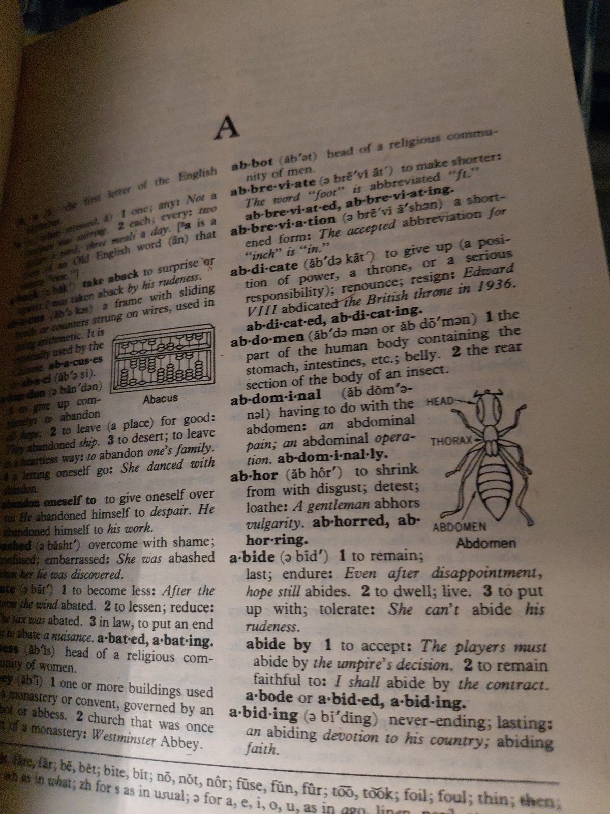 VINTAGE SCHOLASTIC DICTIONARY OF AMERICAN ENGLISH 1970&rsquo;s PAPERBACK 864 PAGES