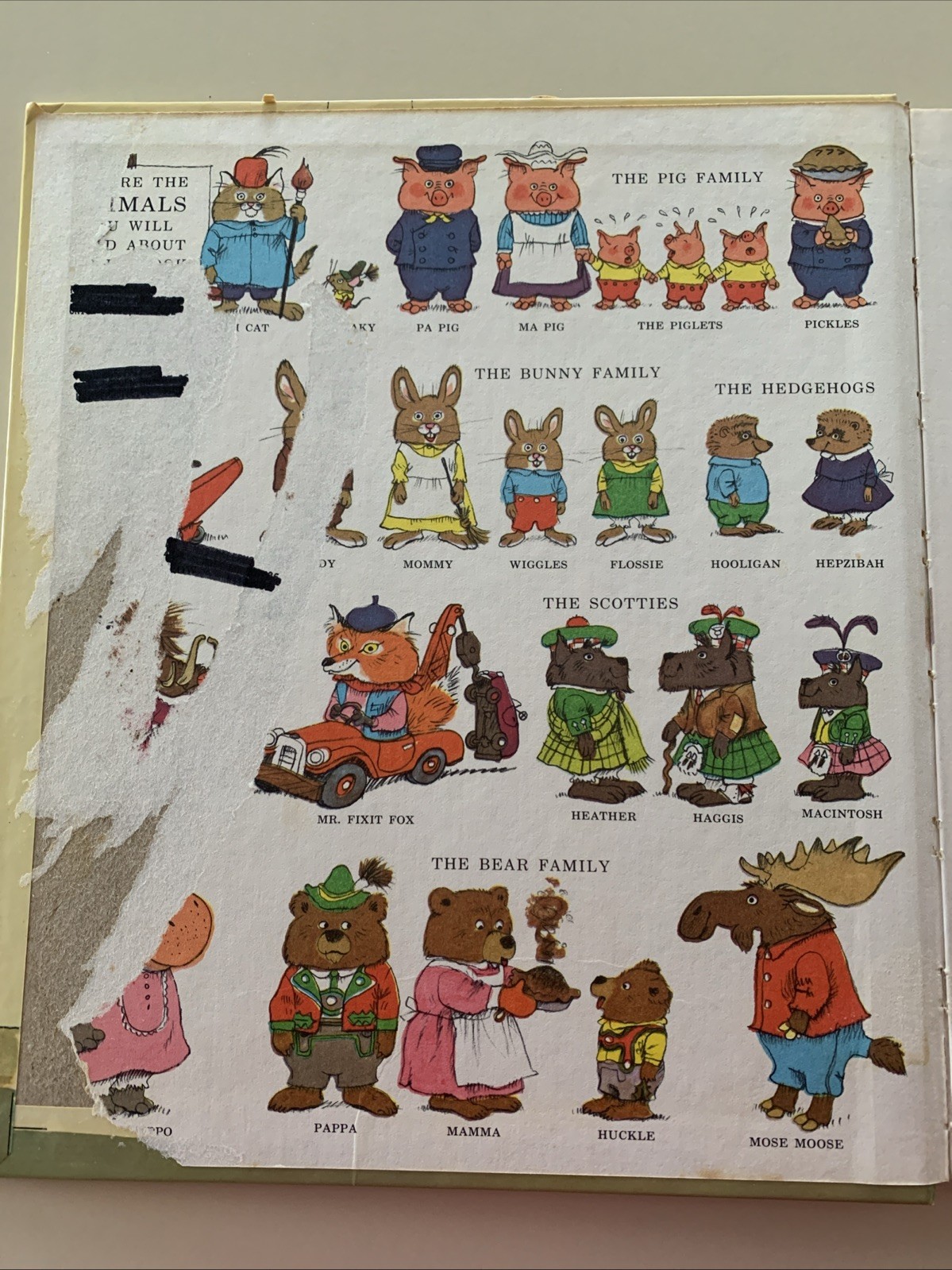 1966 Richard Scarry&rsquo;s Storybook Dictionary HC Golden Book ~ Oversized 12×10.5in
