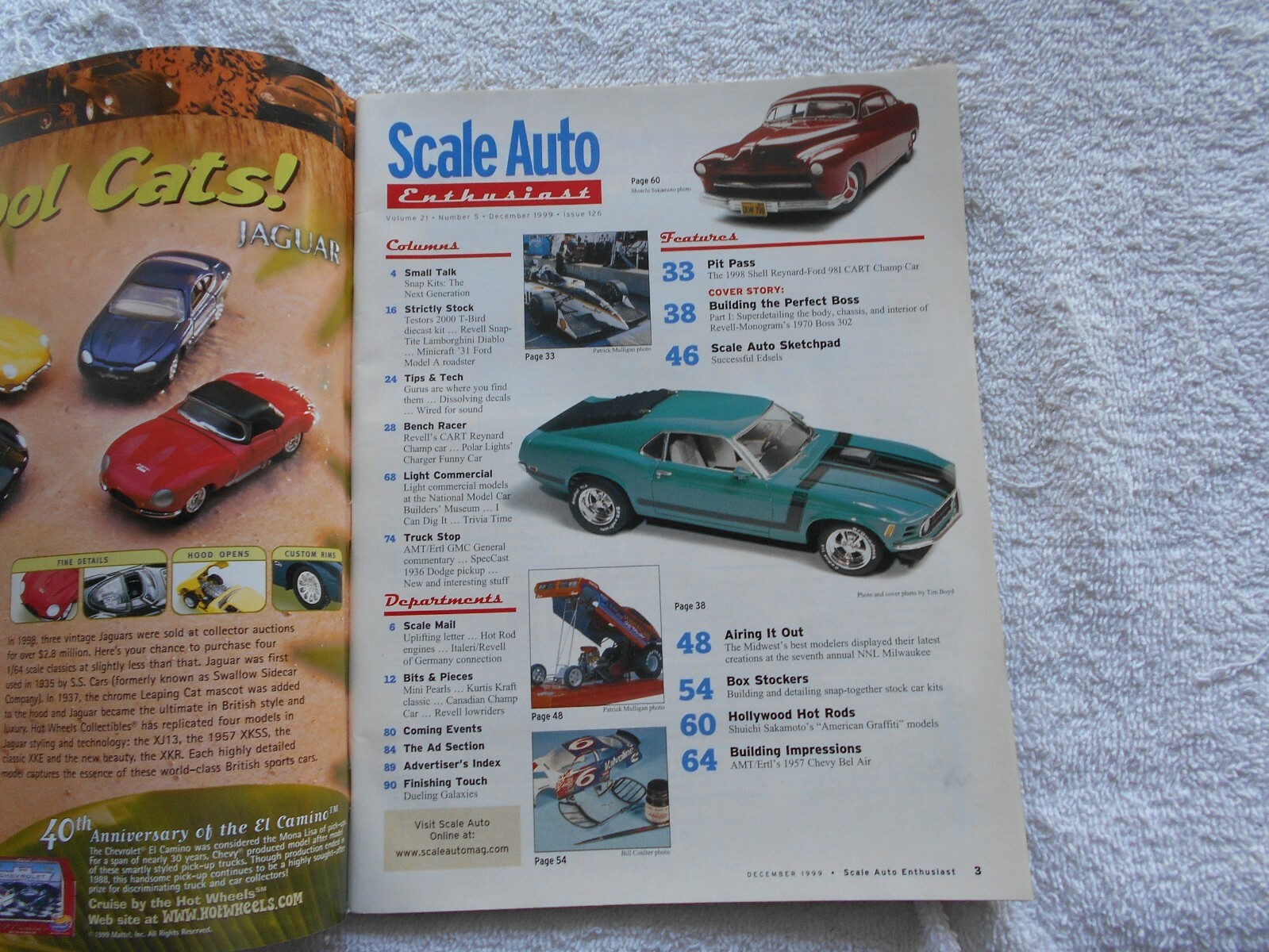 SCALE AUTO Enthusiast Magazine-DECEMBER,1999-REVELL-MONOGRAM&rsquo;S 1970 BOSS 302