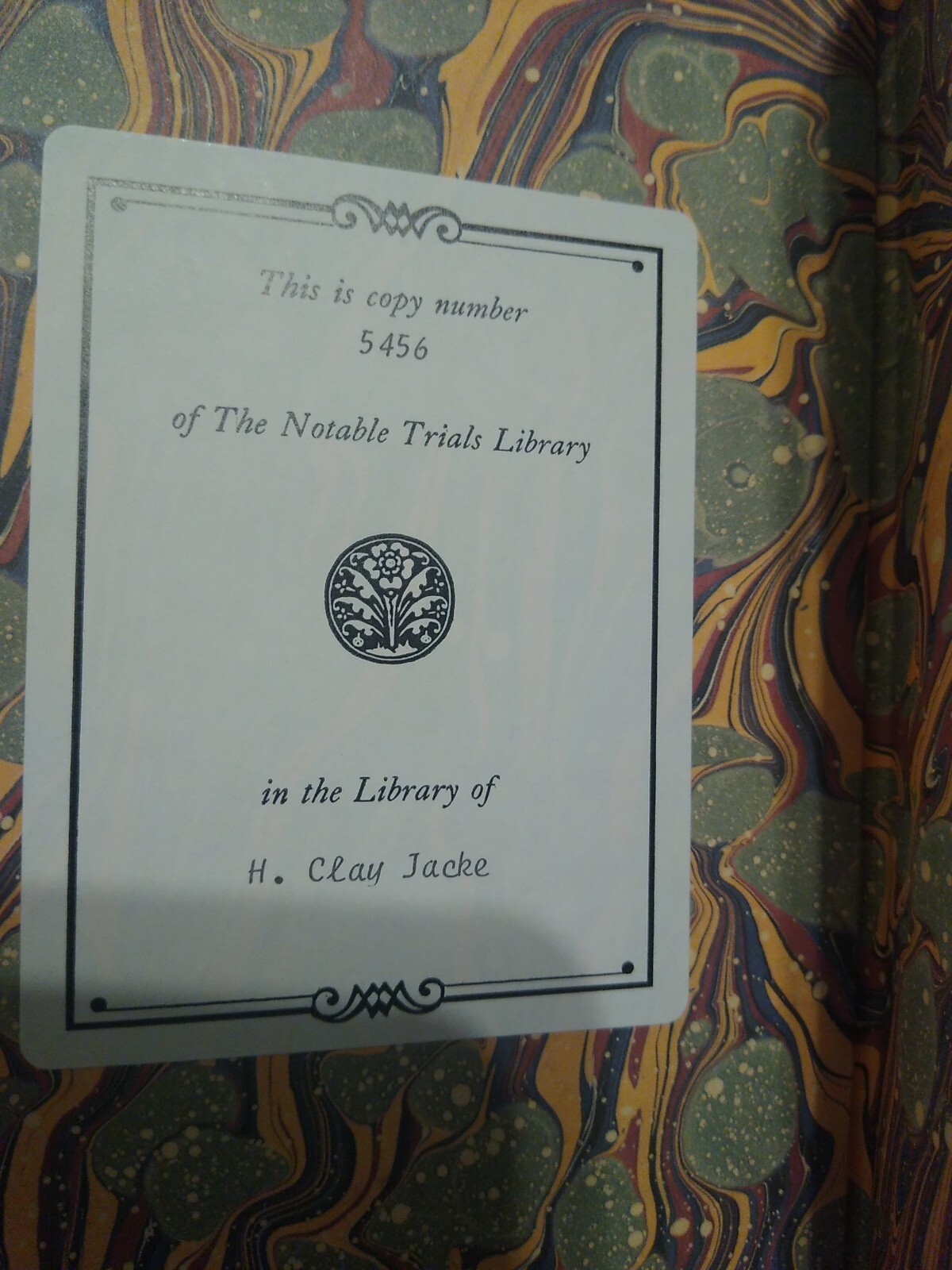 Trail of KING CHARLES the FIRST by J.G. MUDDIMAN -The Notable Trials Library- HC