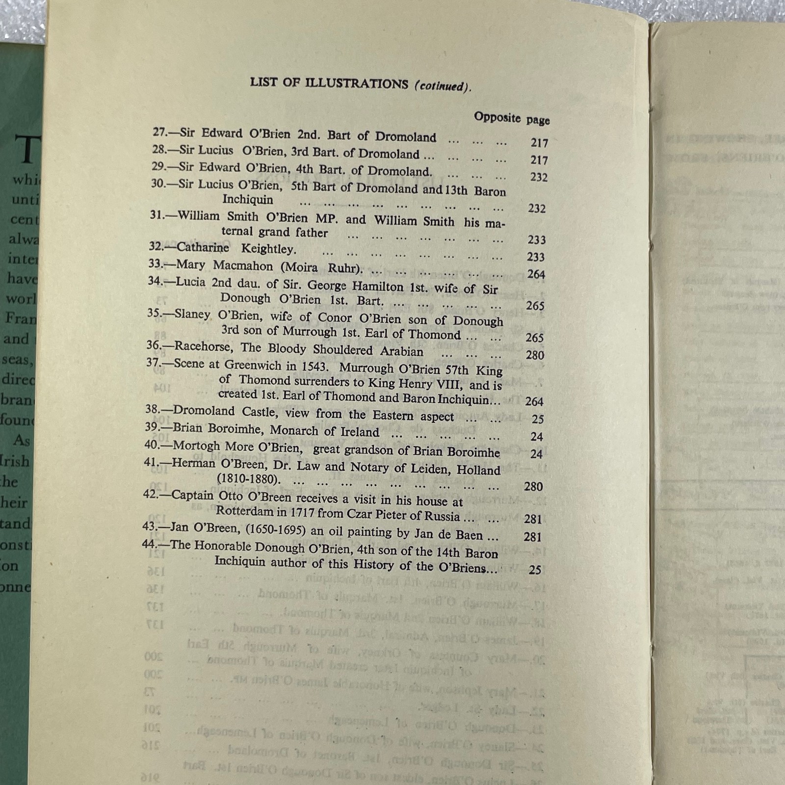 History of the O&rsquo;BRIENS : from Brian Boroimhe A.D. 1000 to 1945 HCDJ illustrated
