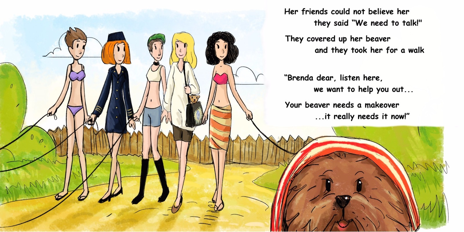 Brenda&rsquo;s Beaver Needs a Barber HARD COVER–Physical Book