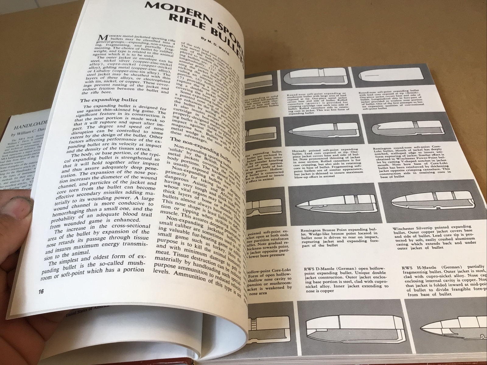 1981 HANDLOADING – A Publication of the NRA – 322 Pages With Dust Cover