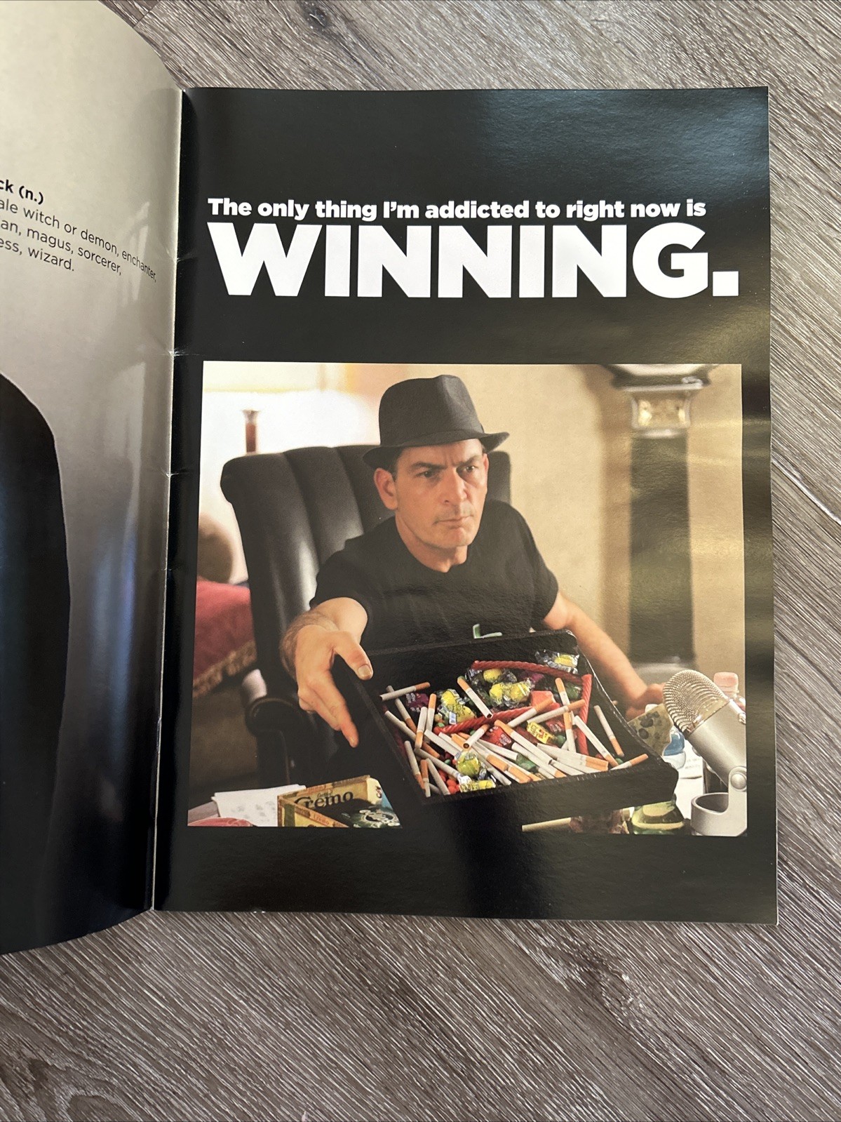 Charlie Sheen Winning Violent Torpedo of Truth Tour 2011 Program Book – RARE OOP