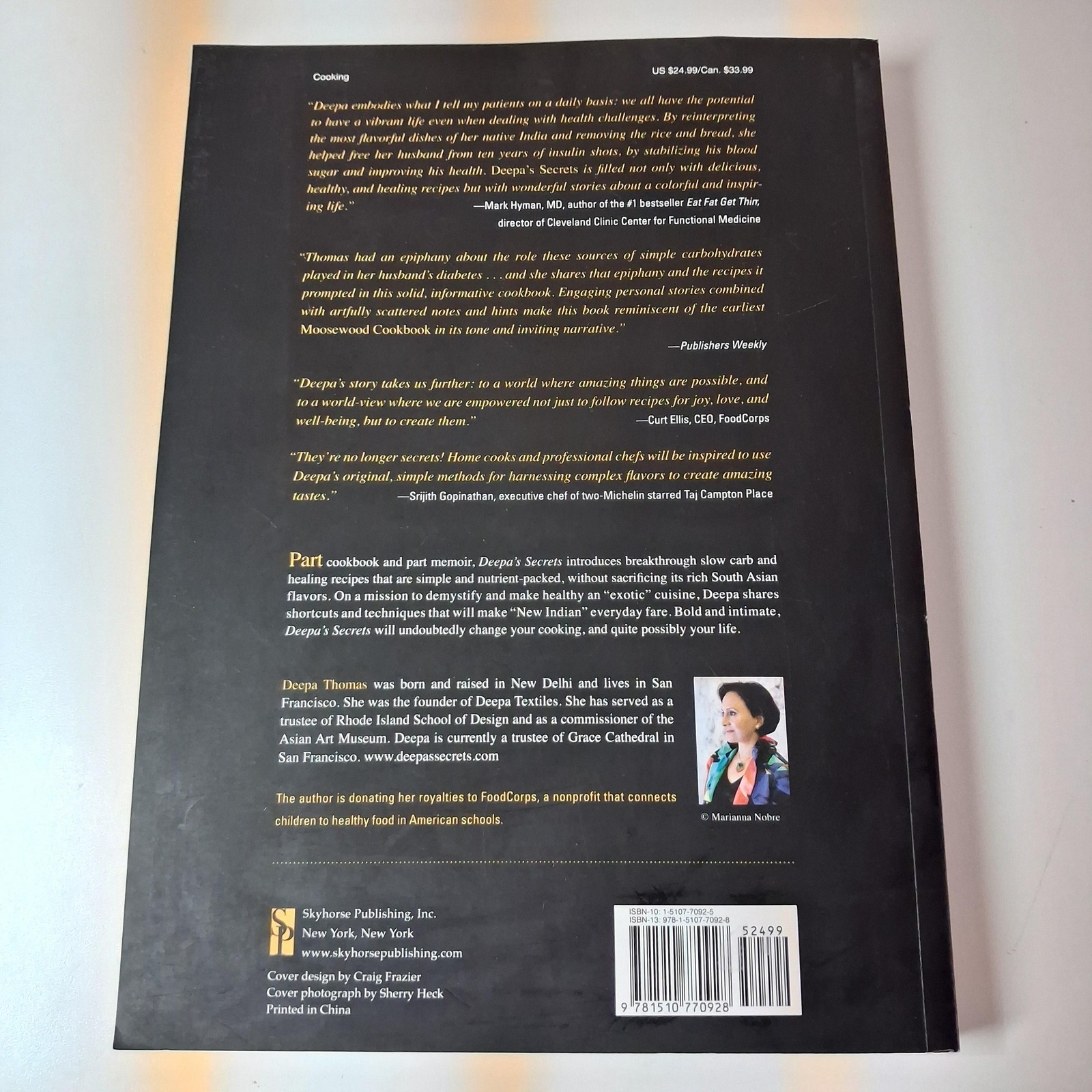 Deepa&rsquo;s Secrets Slow Carb New Indian Cuisine Deepa Thomas Skyhorse PB 2022