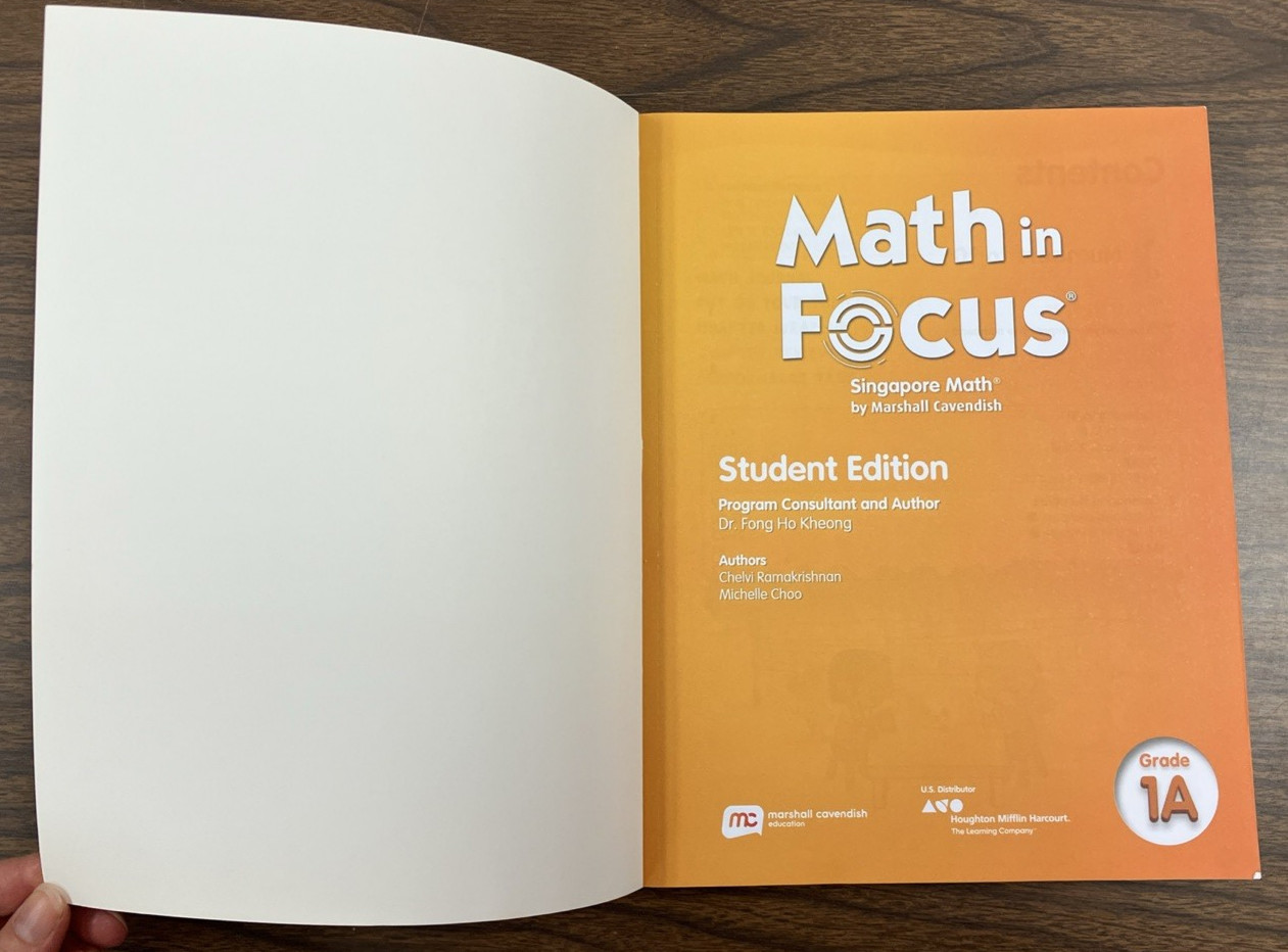 Go Math! Student Ed. Grade 1, Vol. 1-8 + Math in Focus Student Ed. Grade 1A&1B