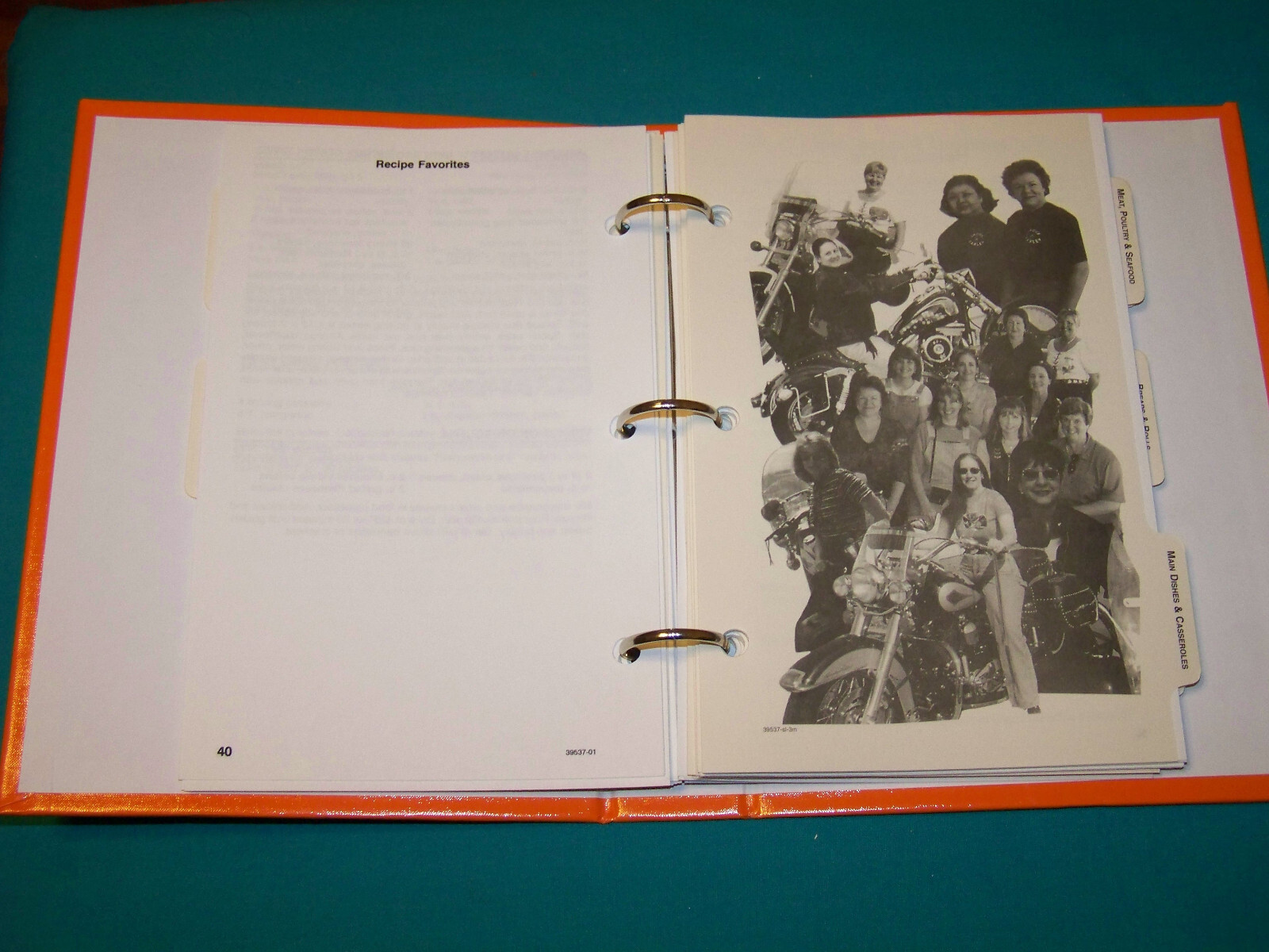 Ladies of Harley Raleigh HOG Cookbook Food, Friends and Motorcycles 2001 Photos