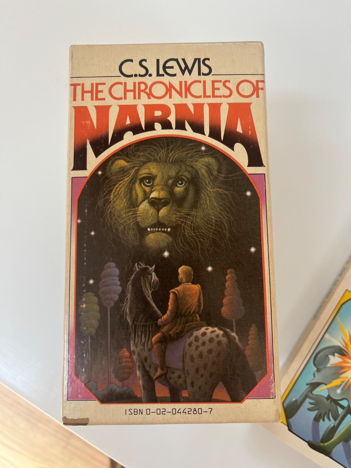 VINTAGE UNREAD 1970&rsquo;s Chronicles of Narnia Box Set 1-7 C.S. Lewis Pauline Baynes