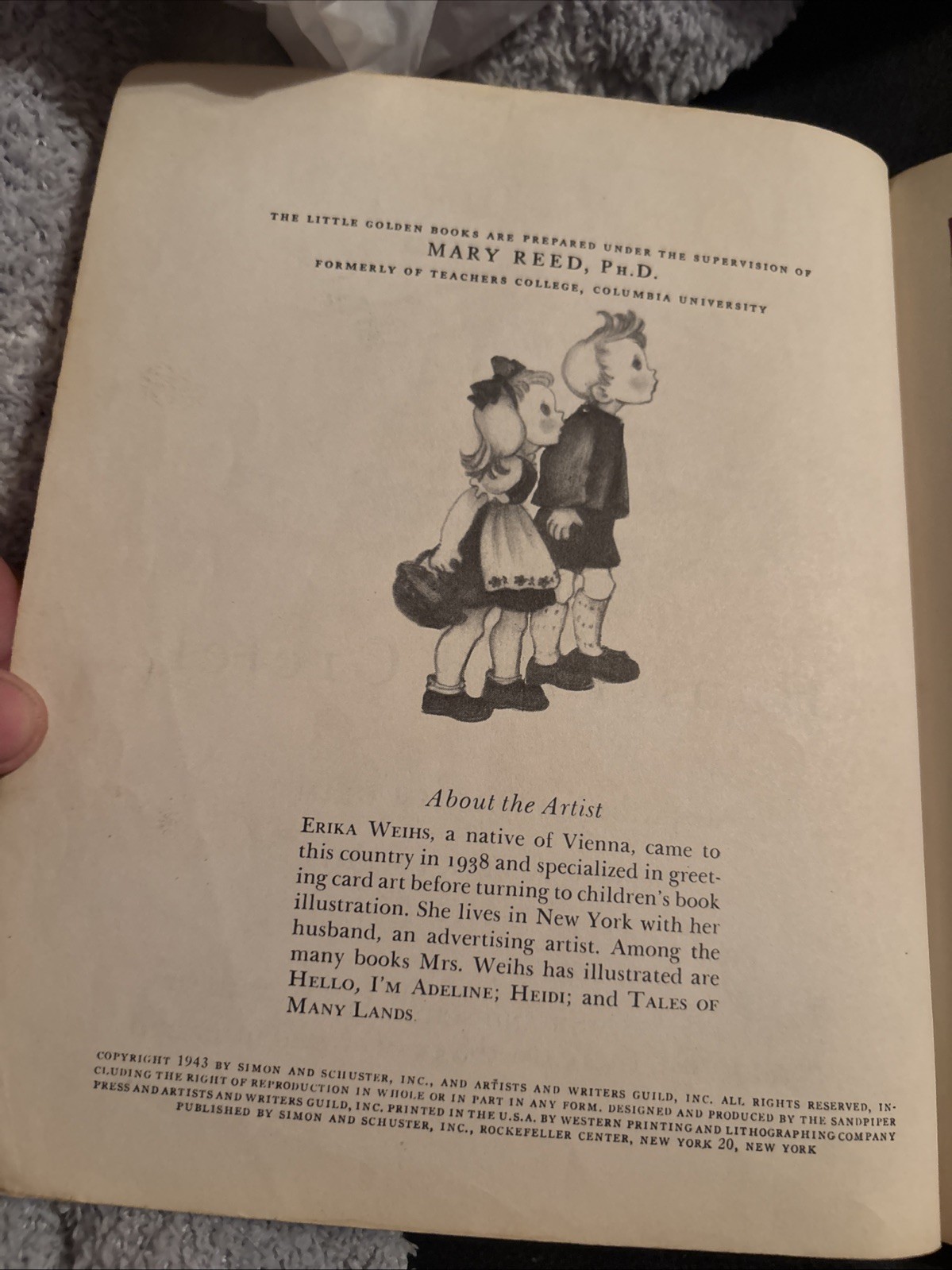 1943 Hansel and Gretel A Little Golden Book « H » Edition Nice Vintage No Name