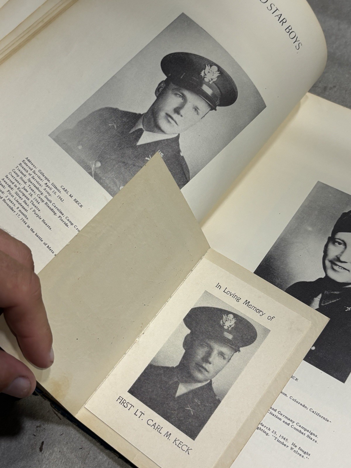 Service Record World War I & II Gillespie Illinois