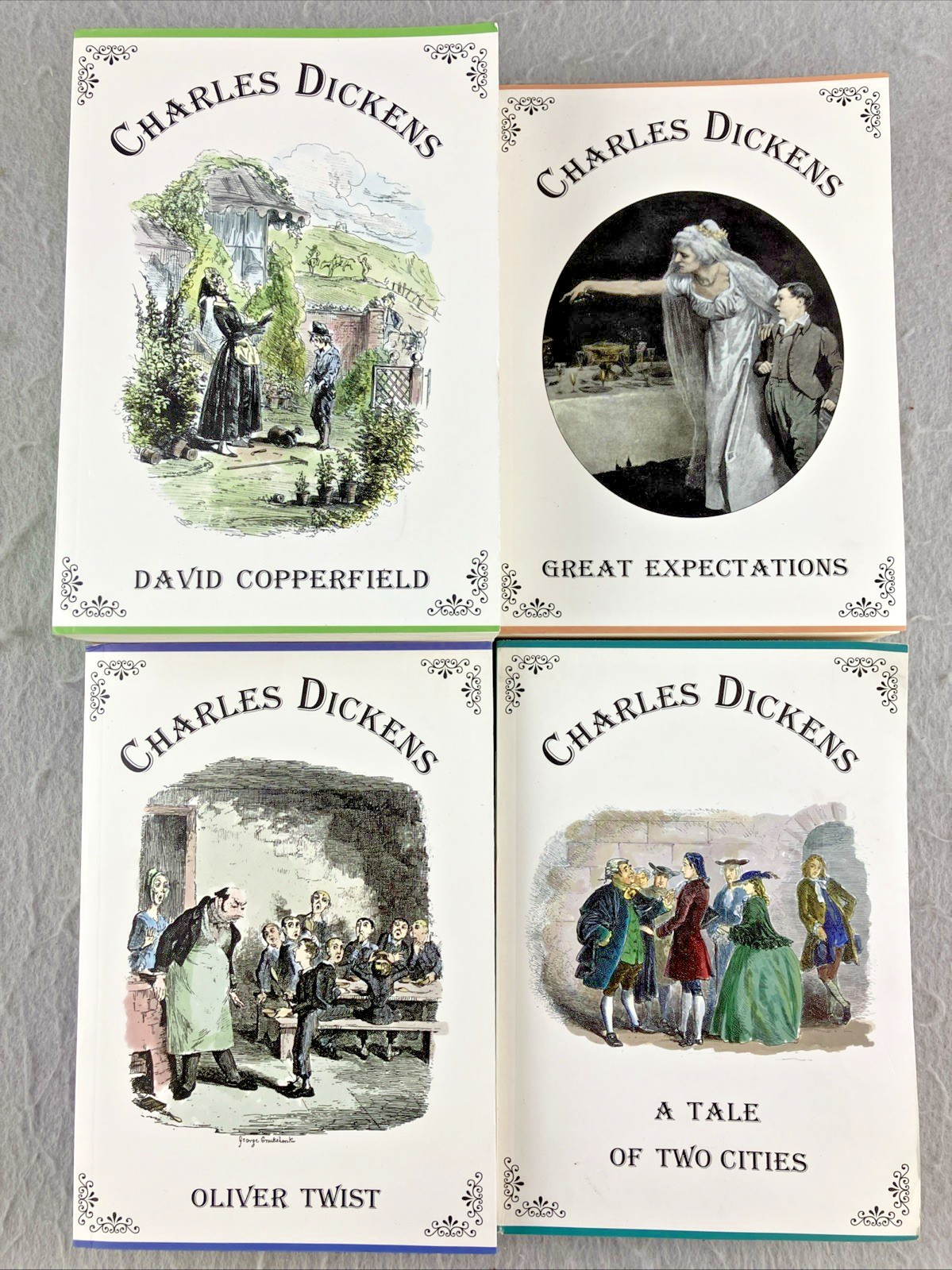 Charles Dickens Paperback Classics Set Lot Of 4 Oliver Twist David Copperfield