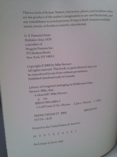 A Clean Kill (1st Ed, Signed) by Mike Stewart