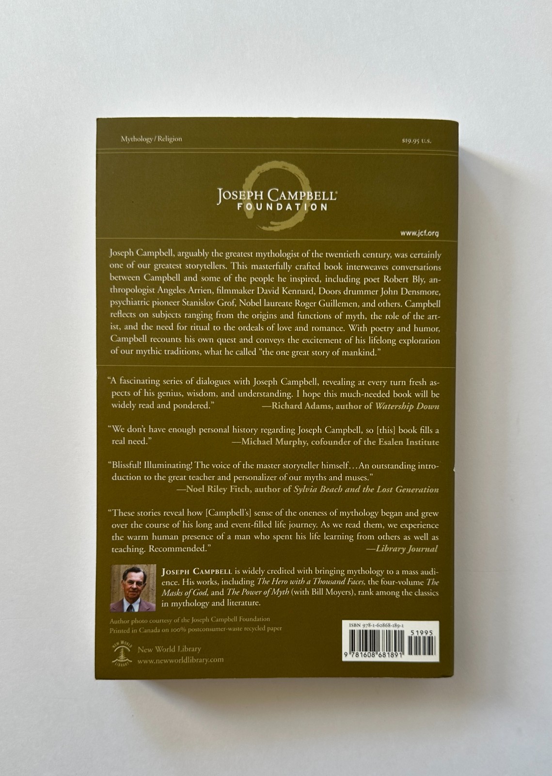 JOSEPH CAMPBELL The Hero&rsquo;s Journey | 2014 New World Library Trade Paperback