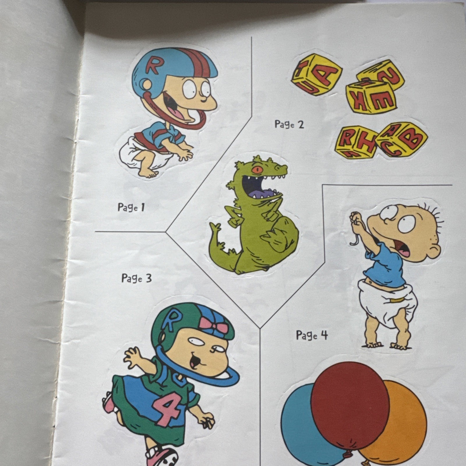 Nickelodeon RUGRATS Sticker and Coloring Book 16 PAGES/STICKERS 1997 Vintage