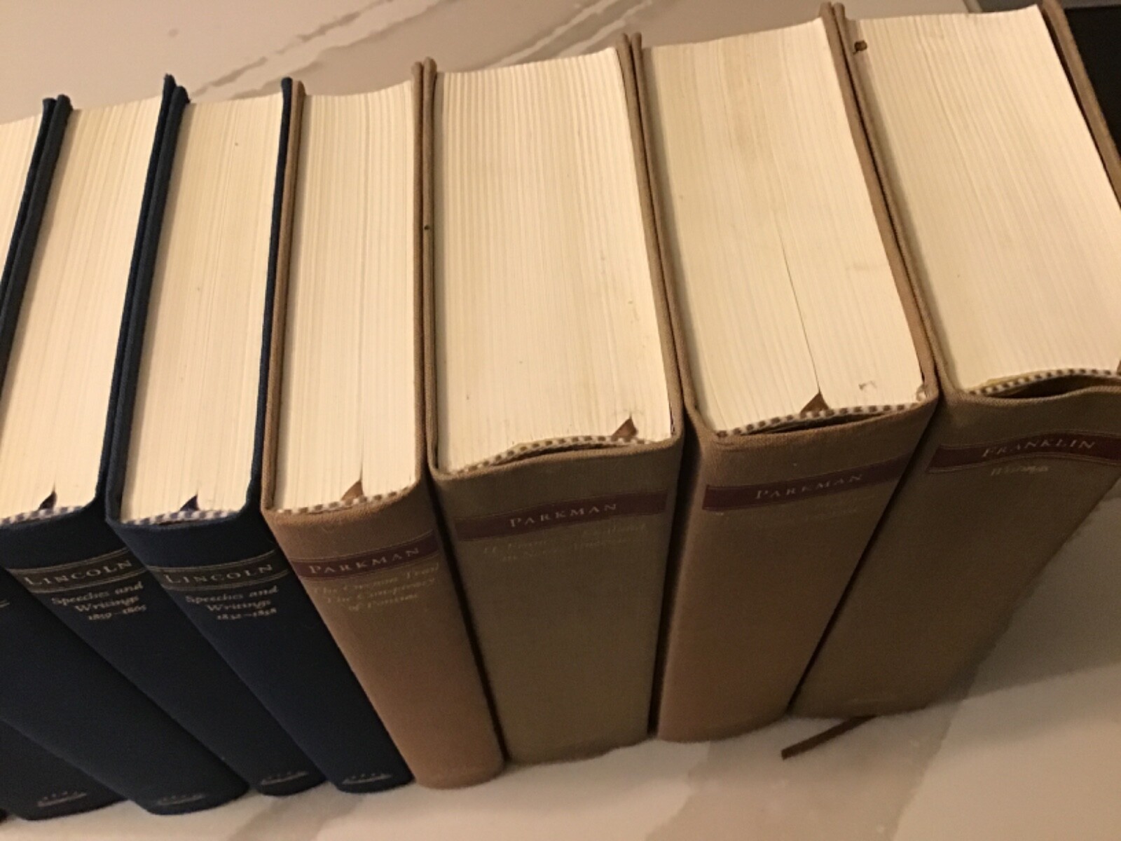 The Library of America lot of 12, HC, good, Jefferson, Grant, Lincoln++