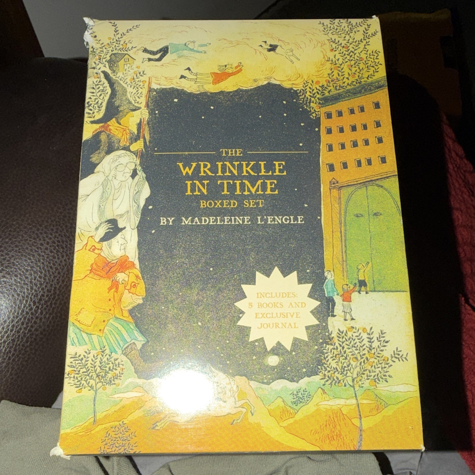A Wrinkle in Time Quintet Box Set Madeleine L&rsquo;Engle Square Fish + Journal