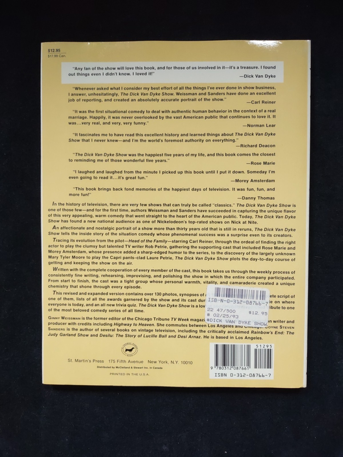 THE DICK VAN DYKE SHOW Ultimate Fan Guide Softcover Book Beautiful New Condition