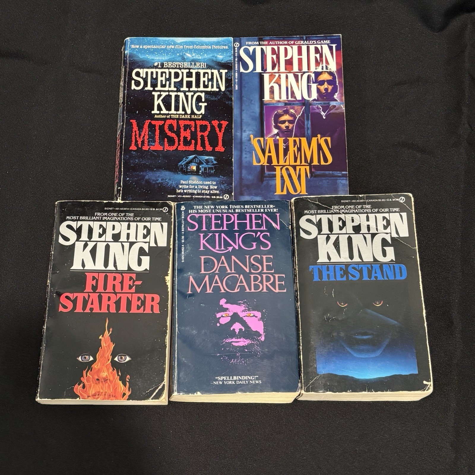 Stephen King Lot Salem&rsquo;s Lot Misery Firestarter The Stand Danse Macabre horror
