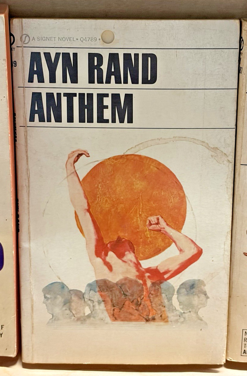 Ayn Rand Vintage Signet Paperback Book Lot of 4 Atlas Shrugged Anthem Fiction