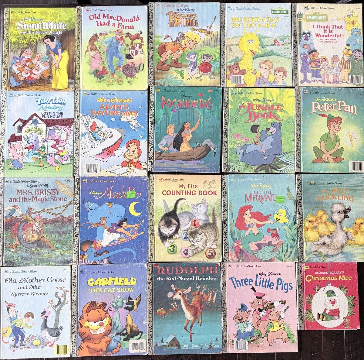 A Little Golden Book. Lot 83 Mixed Titles Vintage Hardcover MOST 1950&rsquo;s -90&rsquo;s