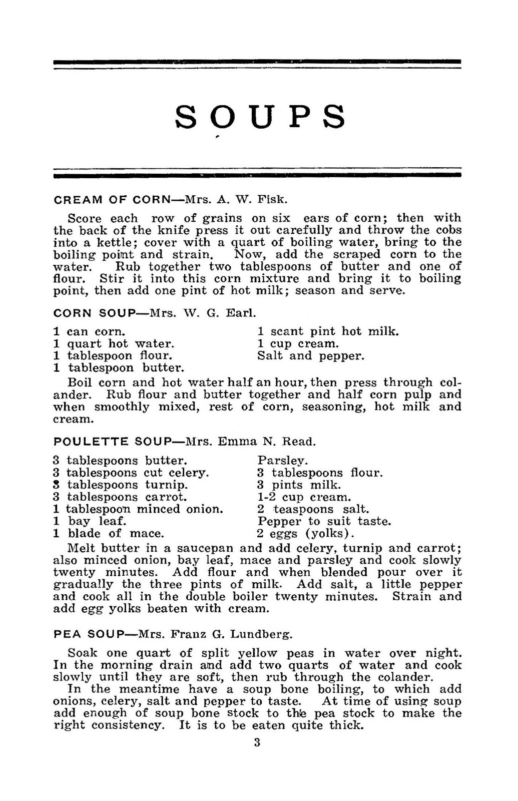 1912 Good Luck Vintage Cook Book 106 Pages