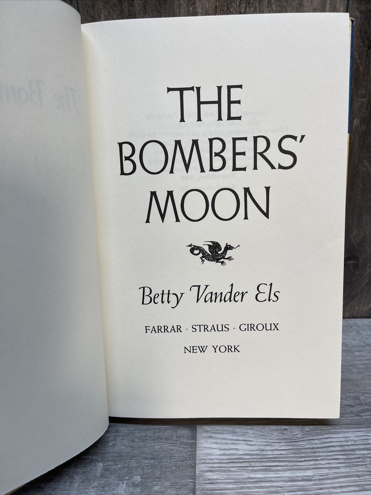 Vintage THE BOMBERS&rsquo; MOON by Betty Vander Els Very Good Condition