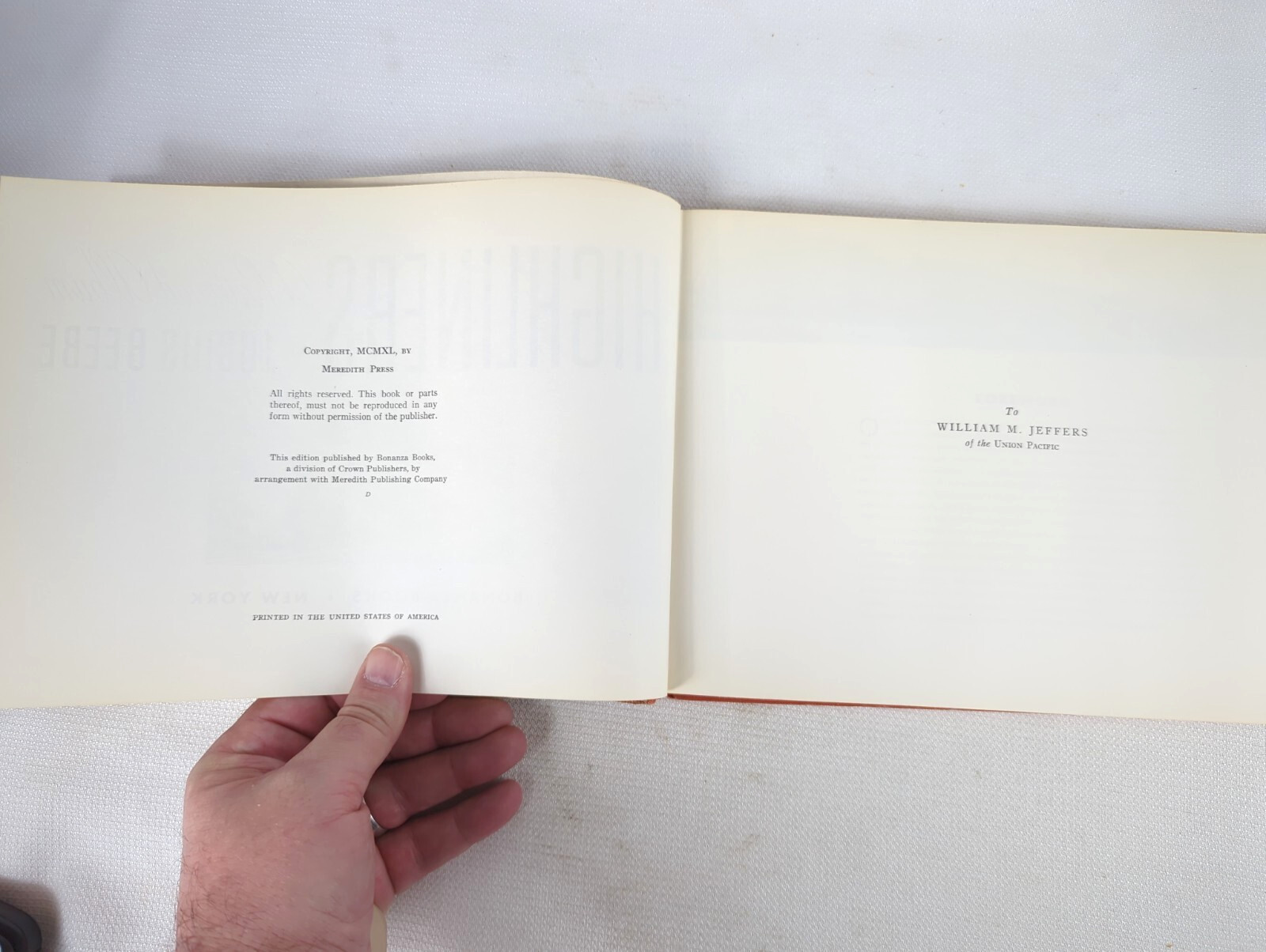 Highliners: A Railroad Album by Lucius Beebe Hardcover 1940 (VX)