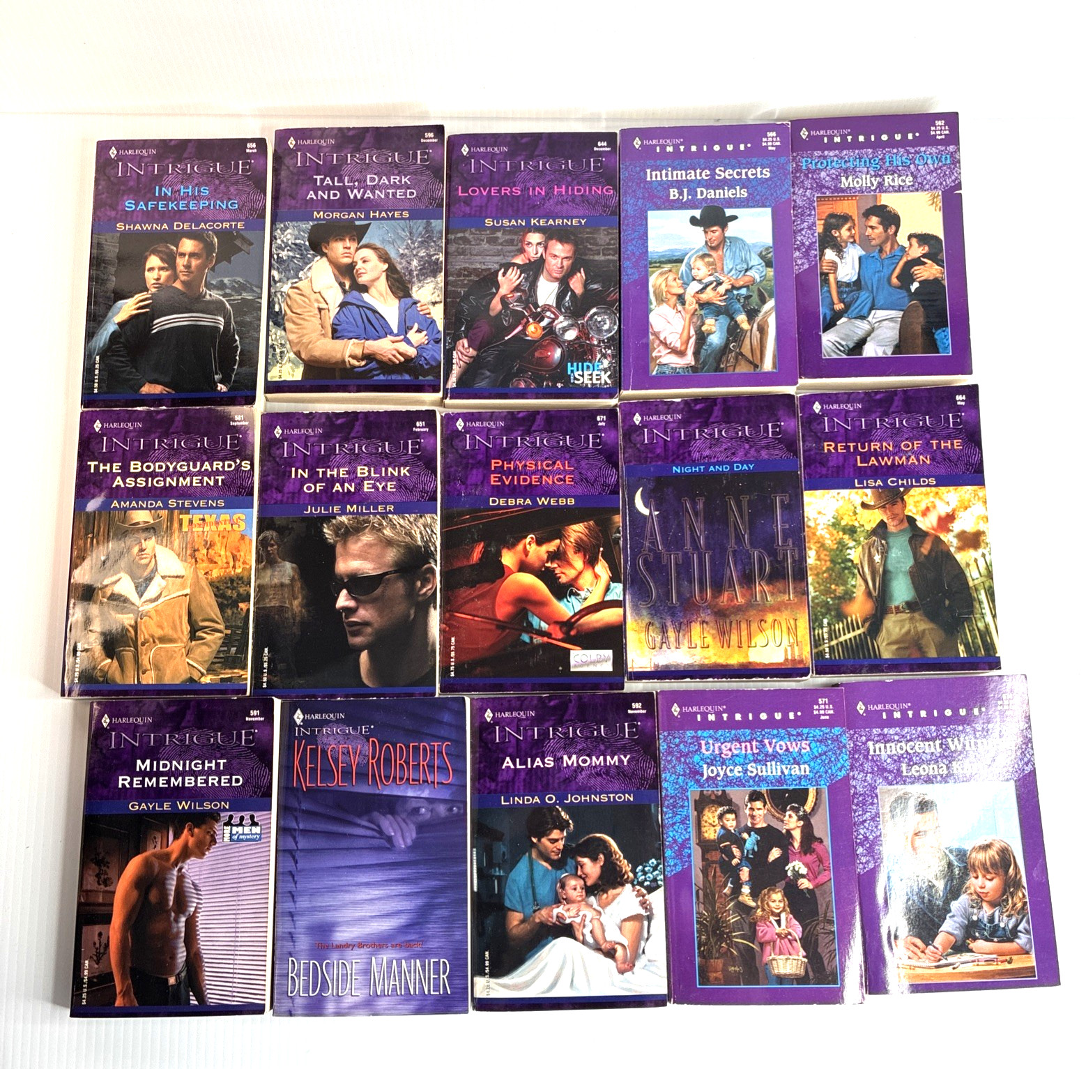 Harlequin INTRIGUE Paperback Romance Early 2000&rsquo;s PB Books X 20