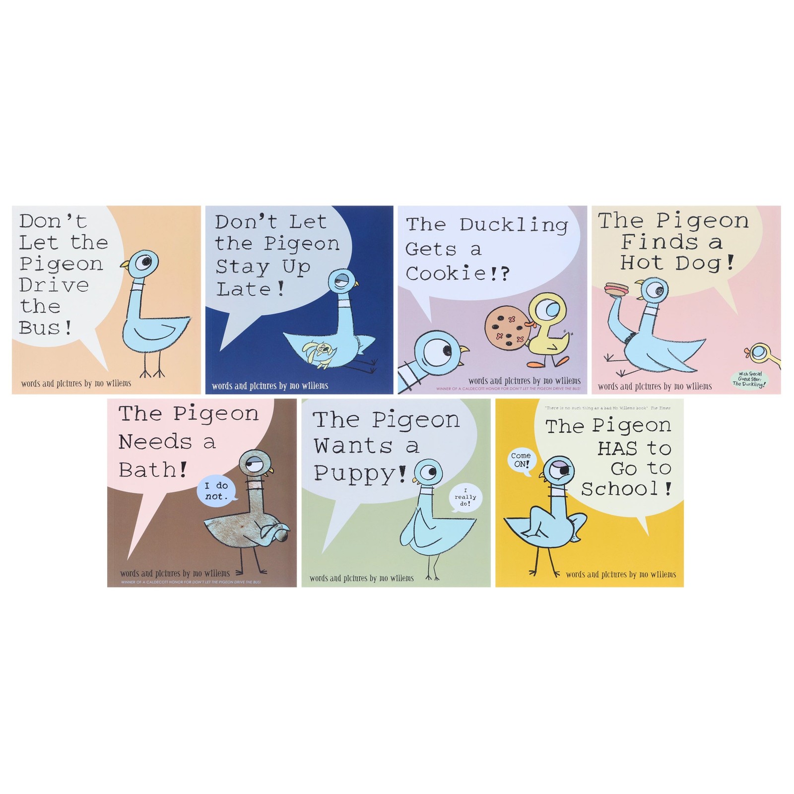 Don&rsquo;t Let the Pigeon Series 7 Books Collection Set By Mo Willems – Ages 3-7 – PB