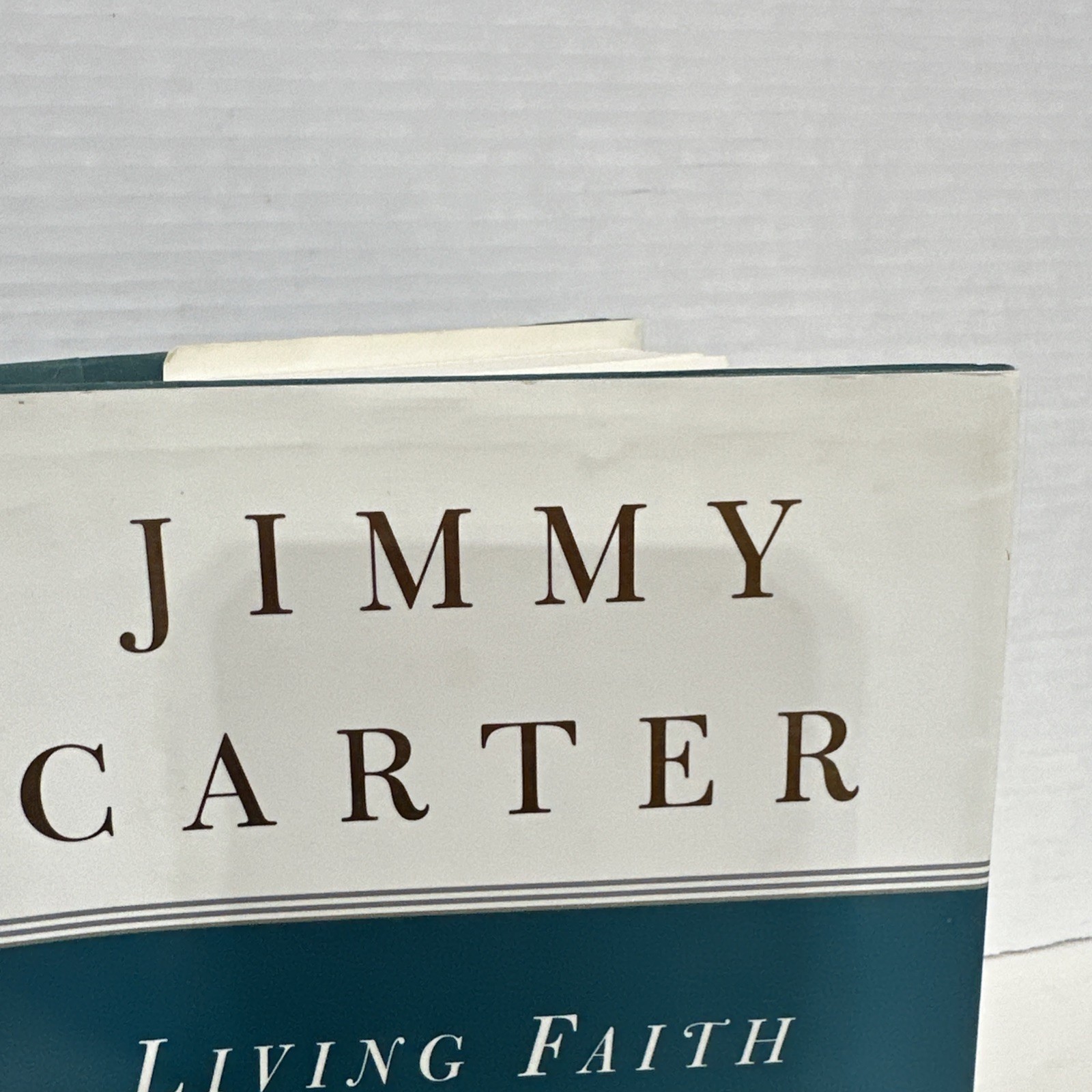 Jimmy Carter SIGNED! Living Faith 1996 1st Edition Hardcover Nice!