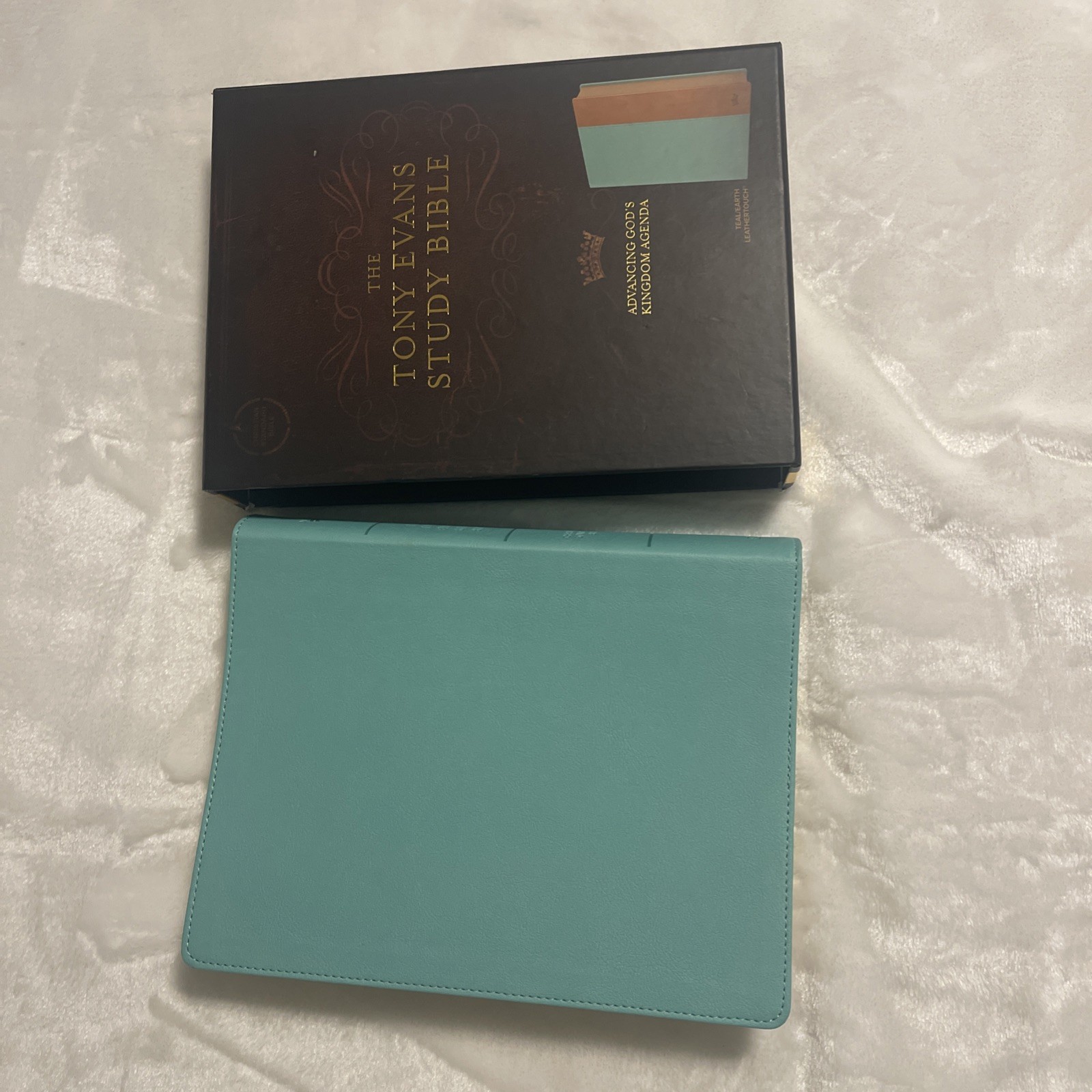 CSB Tony Evans Study Bible, Teal/Earth LeatherTouch : Advancing God&rsquo;s Kingdom