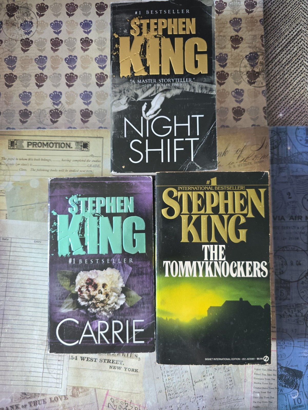 Lot Of 11 Stephen King Paperback Books Firestarter Stand Carrie Salem&rsquo;s Lot