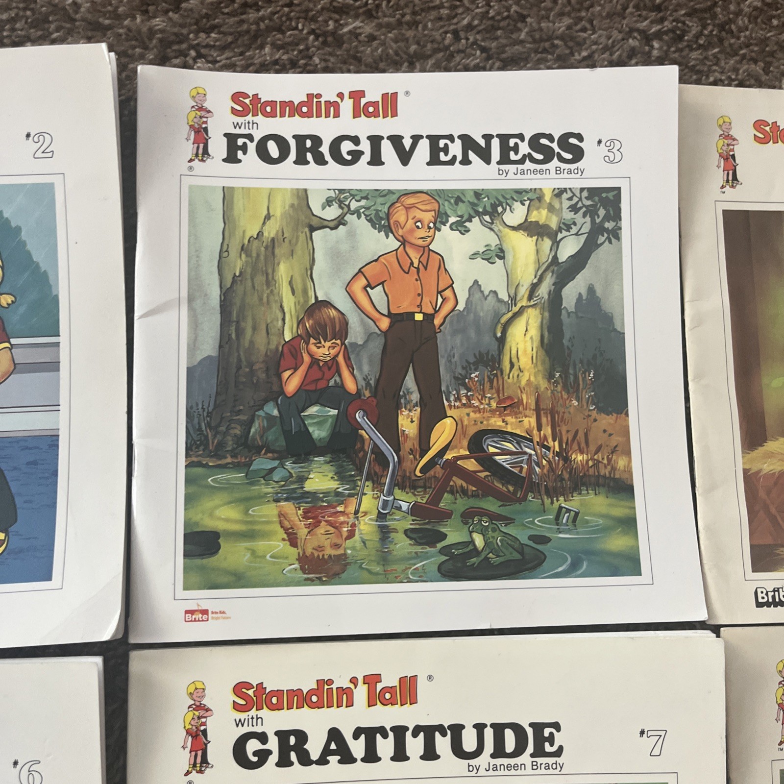 Lot Of 12 STANDIN&rsquo; TALL Book Set By Janeen Brady #1-12 Honesty, Courage, Love…