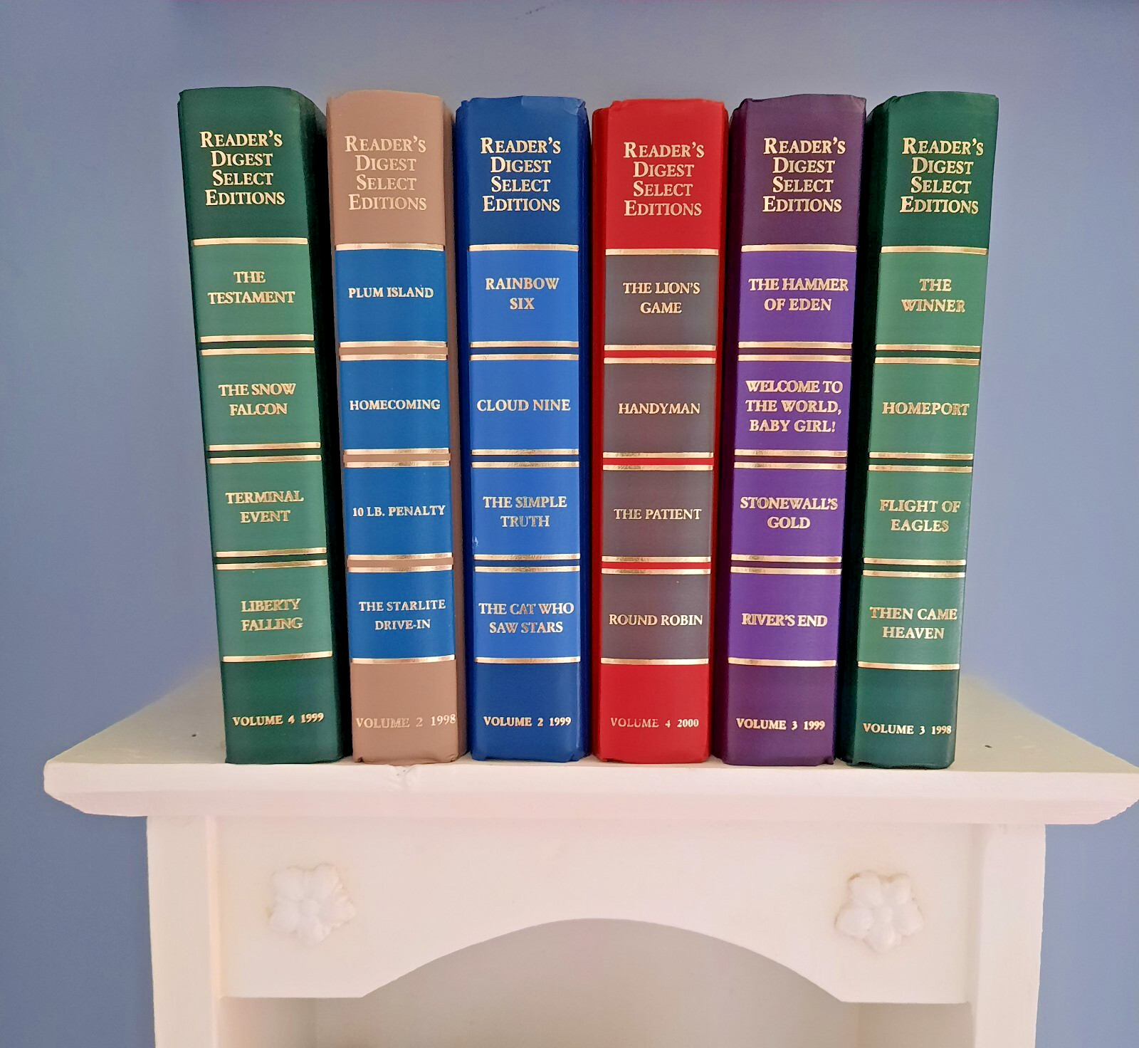 Reader&rsquo;s Digest Condensed Books Lot of 6 Staging Multicolor Decor Display HC #6