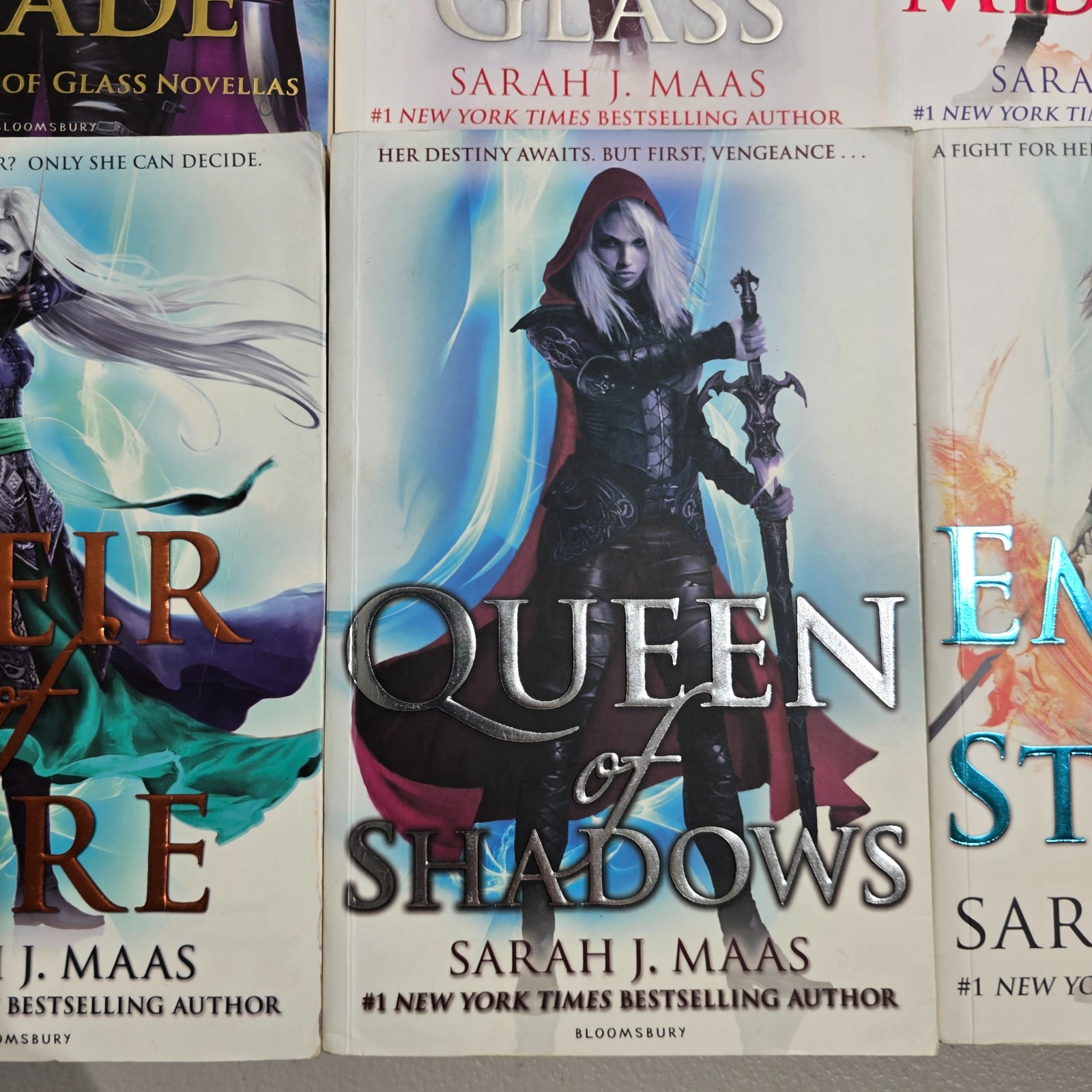 Throne Of Glass 7x Book Bundle by Sarah J. Maas – Paperback Bulk Lot Collection