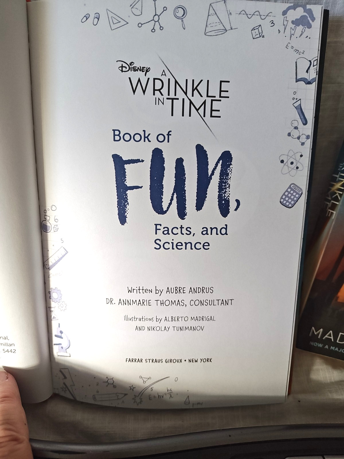 Lot of 2-A Wrinkle in Time PB-L&rsquo;Engle, Madeleine & Book Fun Facts & Science HC