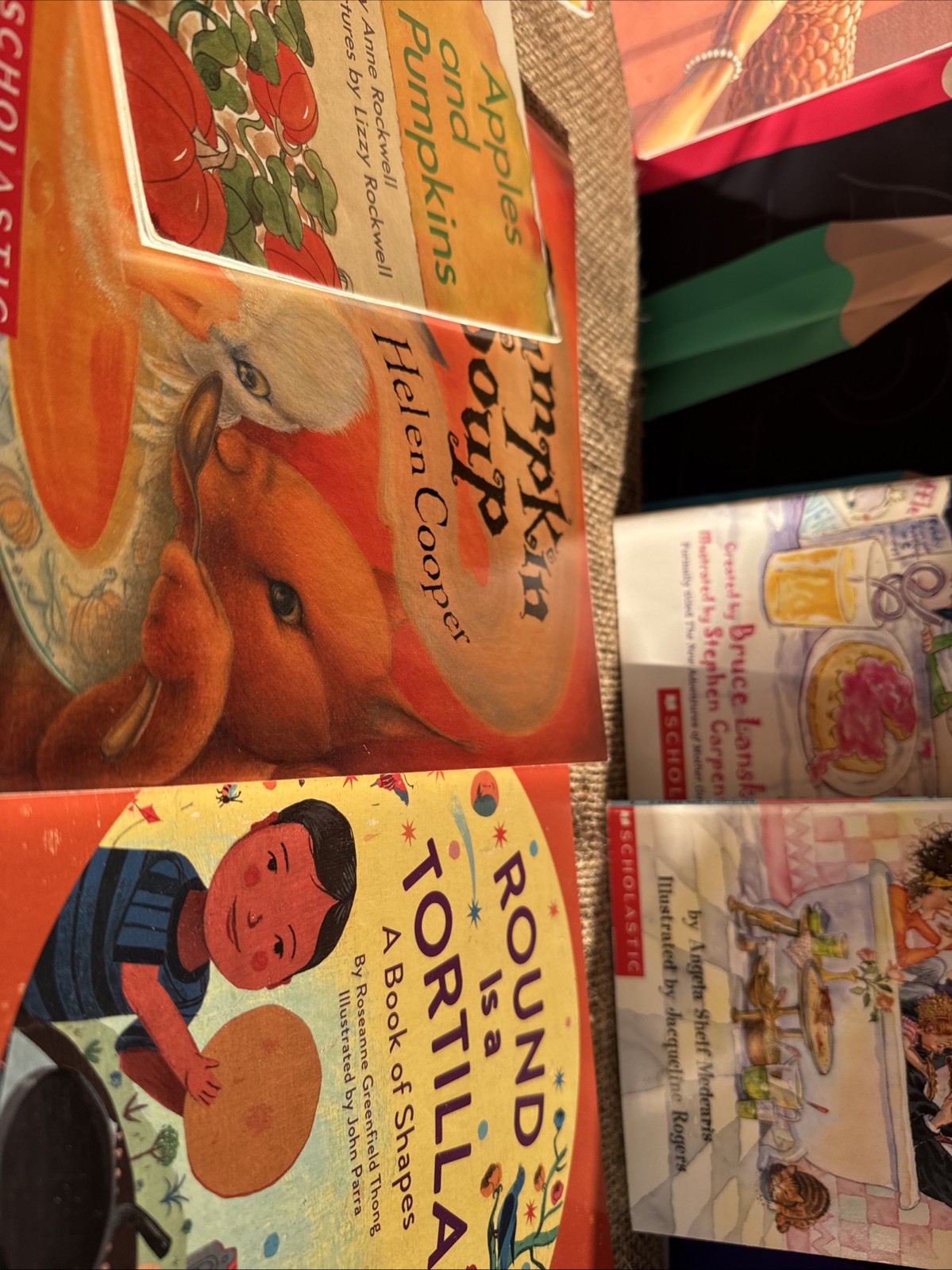 Lot of 12 Mixed Children Books Food Themed Kindergarten- Second Grade Library