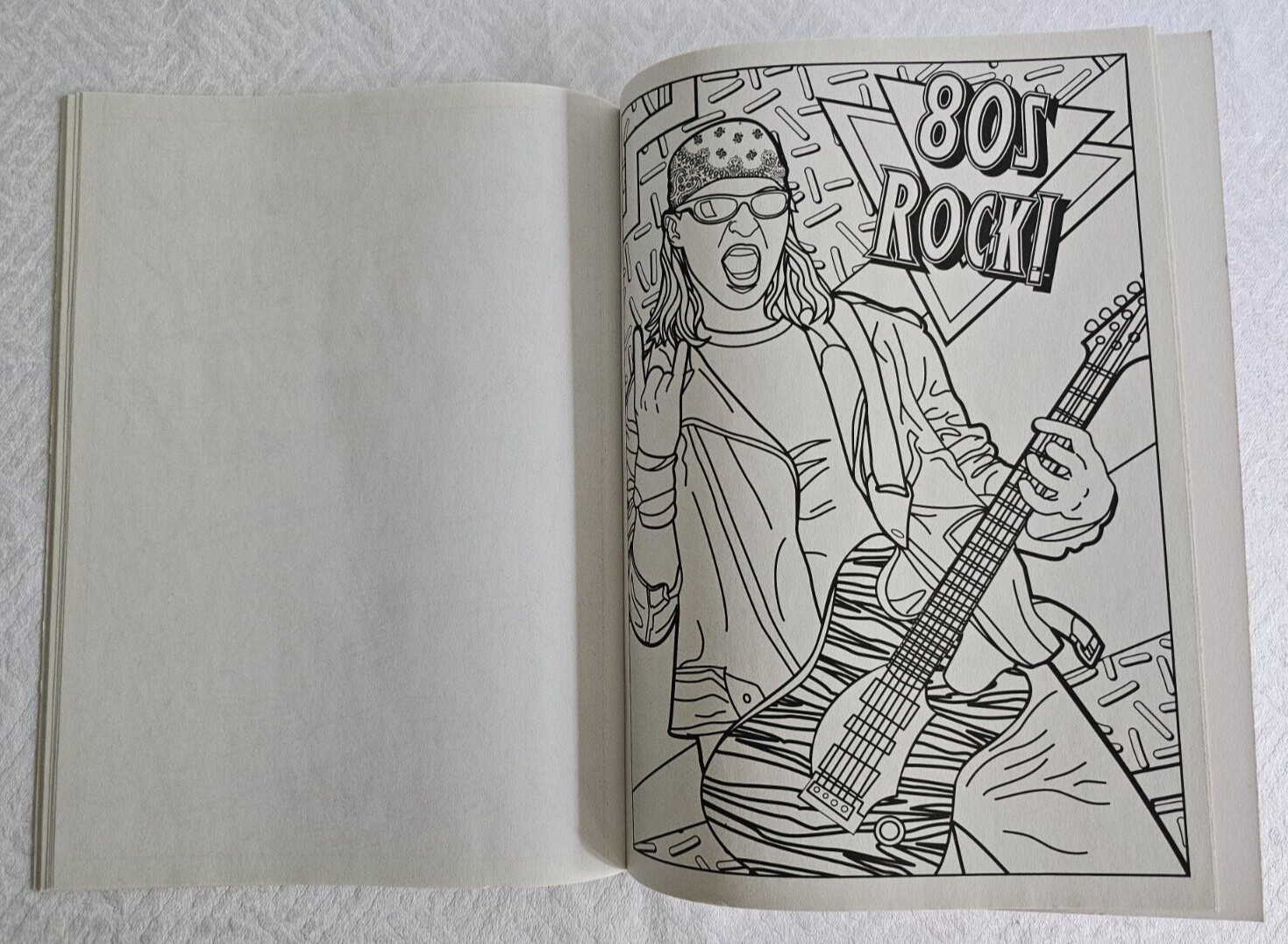 Coloring The 80s Relax and Rewind Any Age Coloring Book 16 Pages to Color