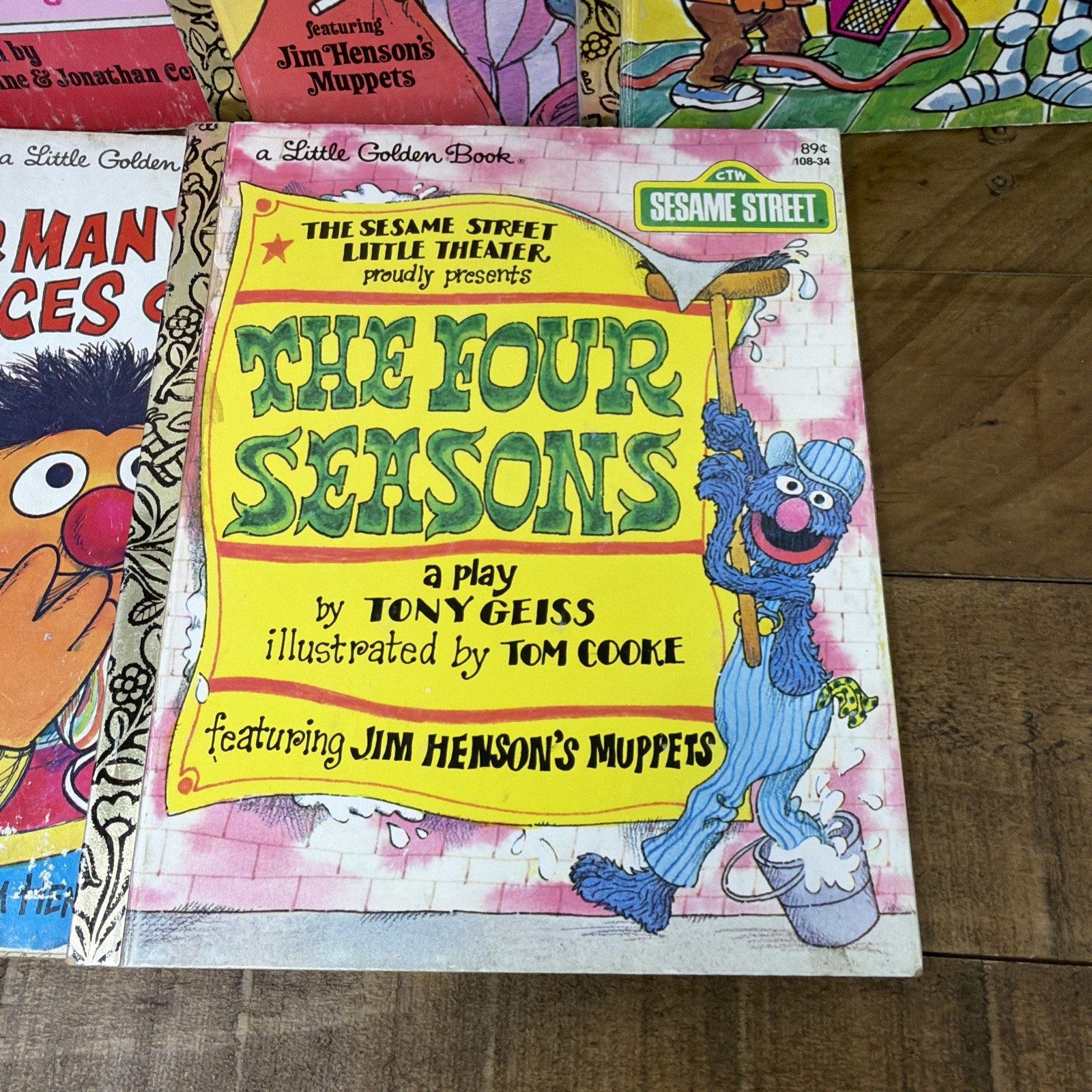 Sesame Street A Little Golden Book Vintage Children&rsquo;s Books 1970-80s
