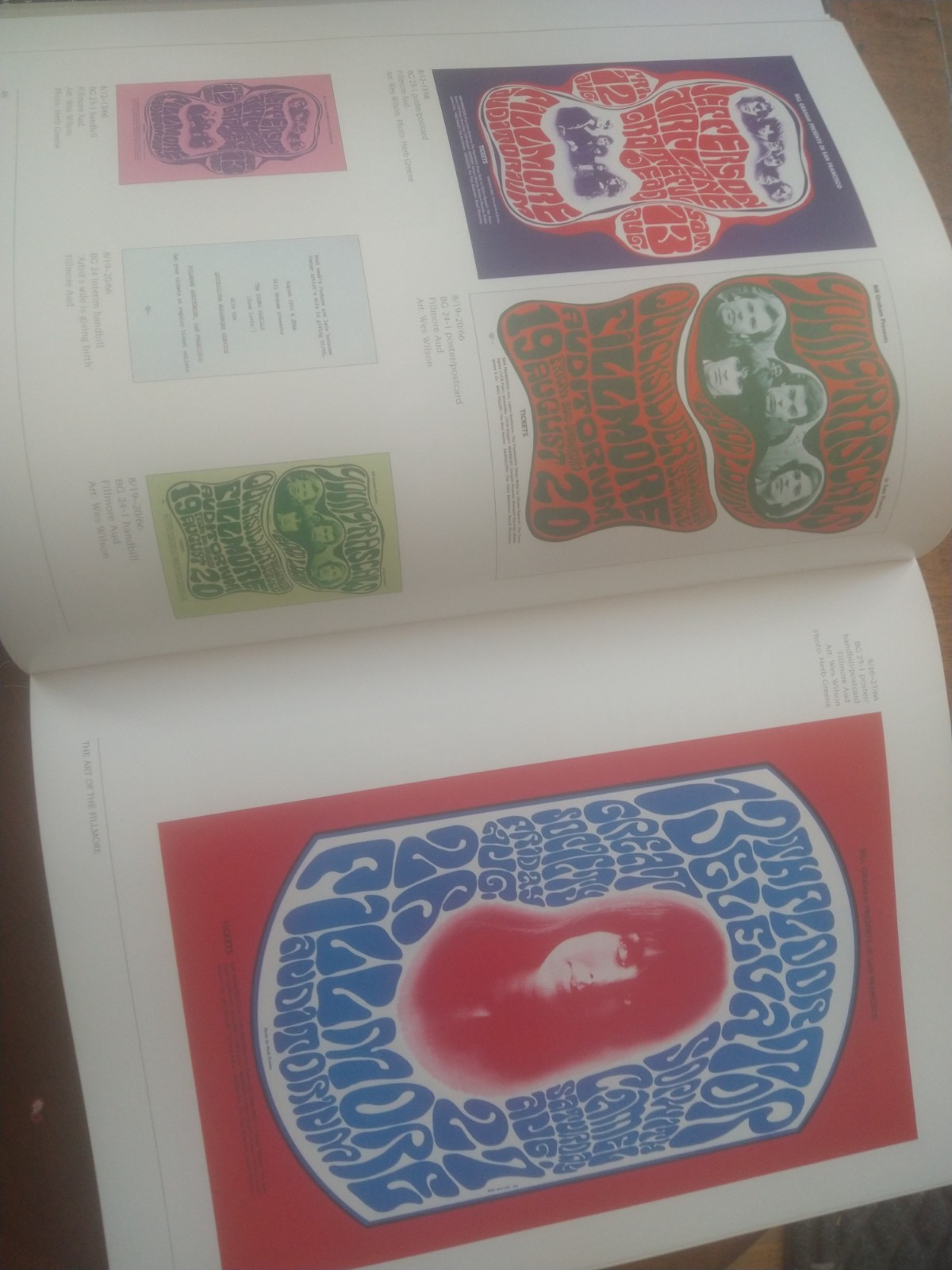 The Art of the Fillmore: The Poster Series 1966-1971 VINTAGE SIGNED 80/475